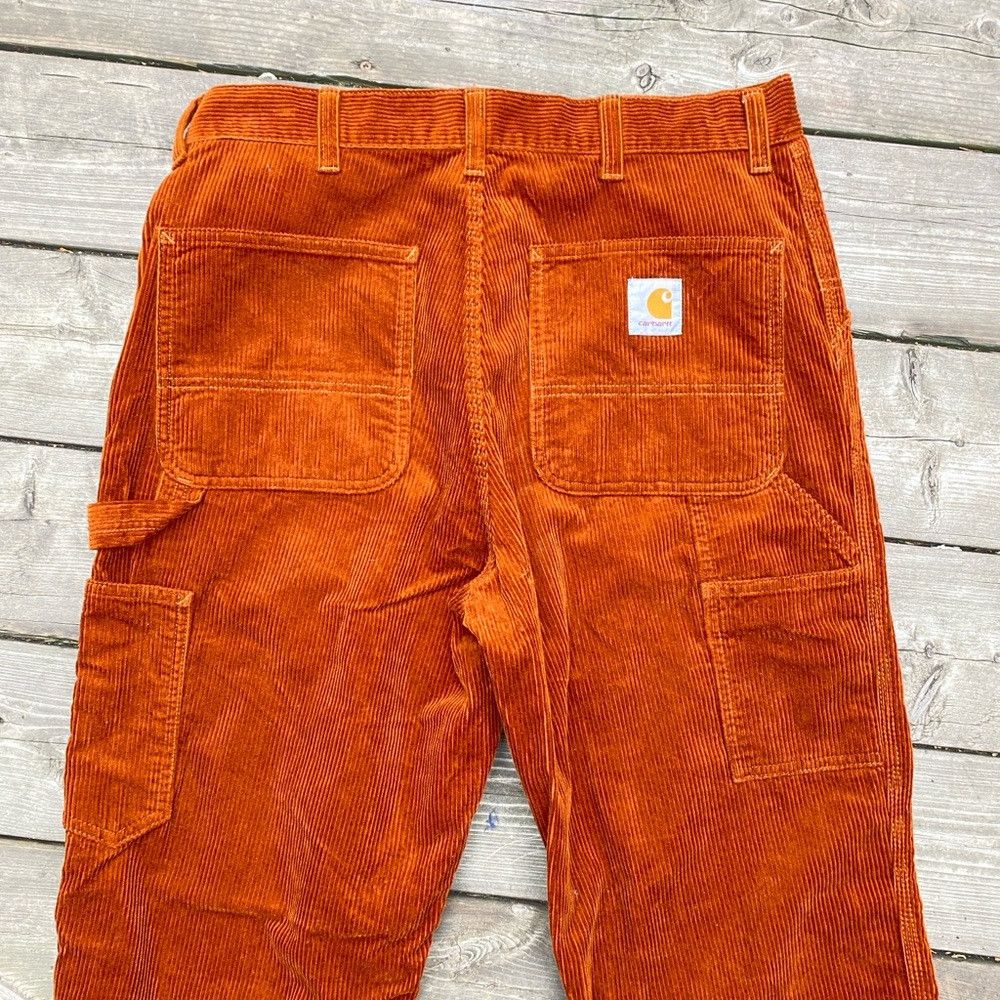 Carhartt Wip RARE Carhartt WIP Single Knee Corduroy Pants - Brandy Orang Size US 32 / EU 48 - 7 Thumbnail