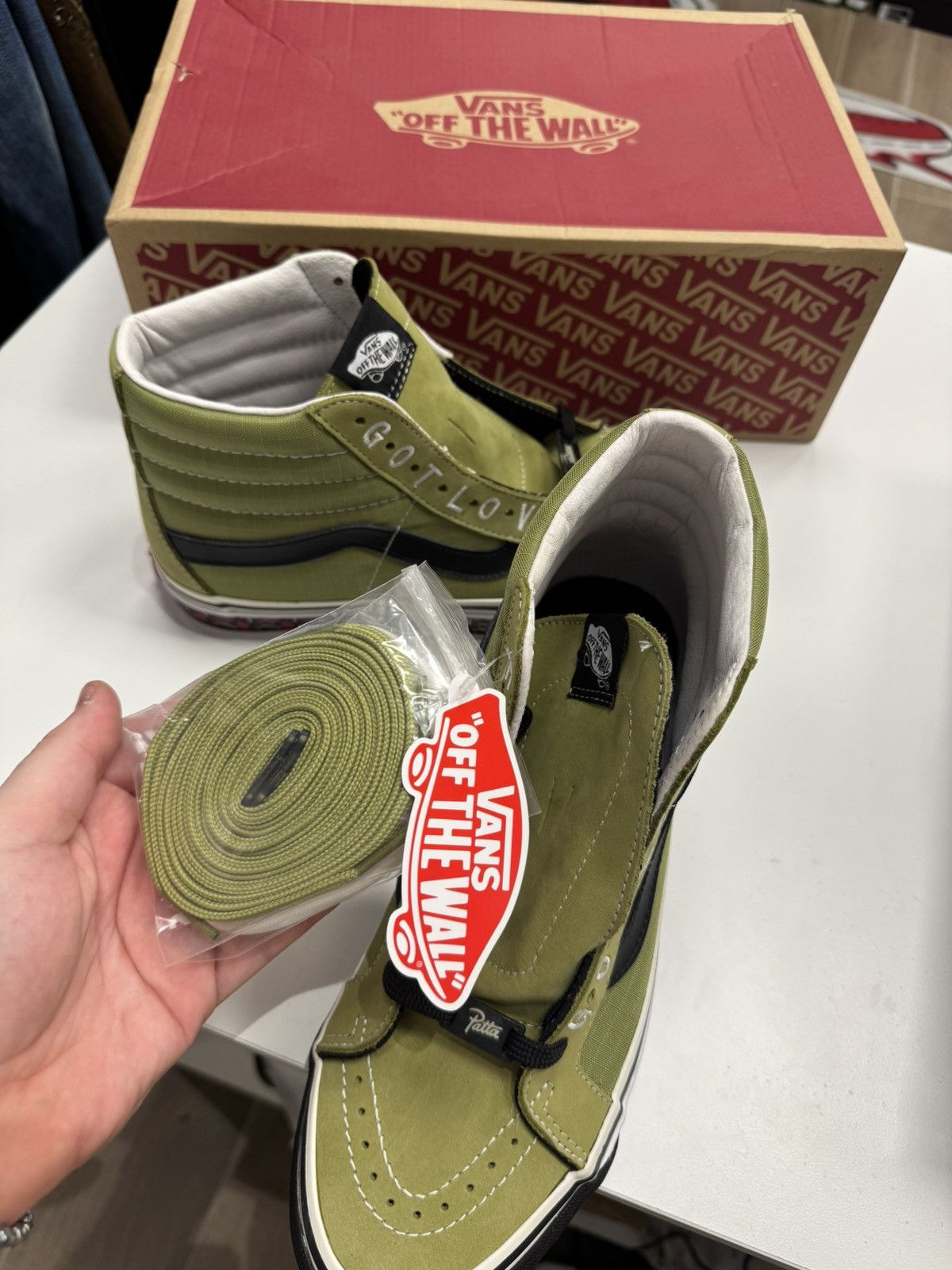 Patta × Vans Vans x patta hi olive 42,5 Size US 9.5 / EU 42-43 - 10 Thumbnail
