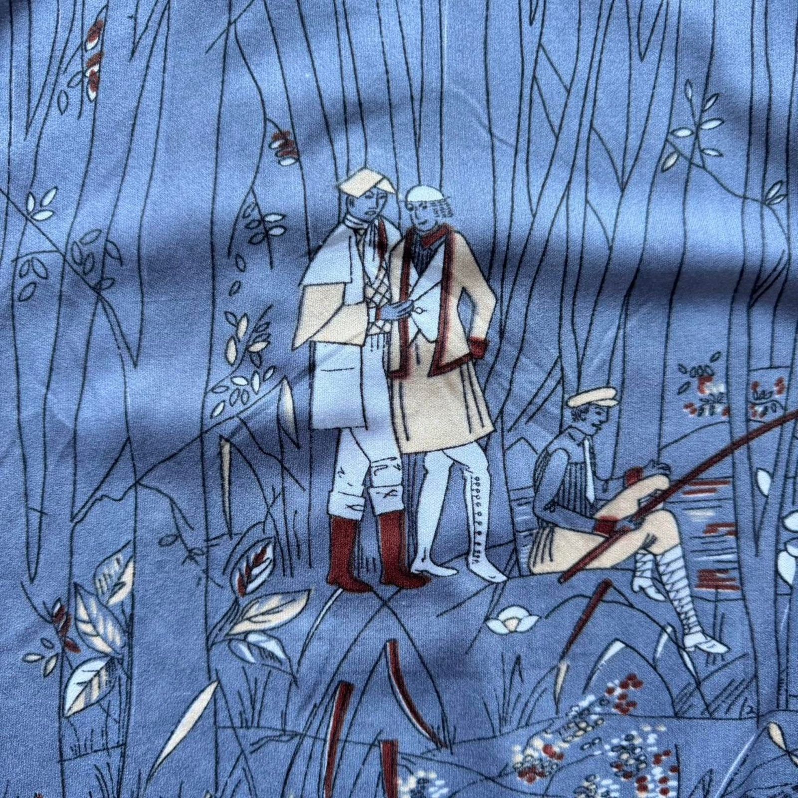 Saxony 70s Novelty Outdoor Graphic Dagger Button Up Shirt by Saxony Size US S / EU 44-46 / 1 - 5 Thumbnail