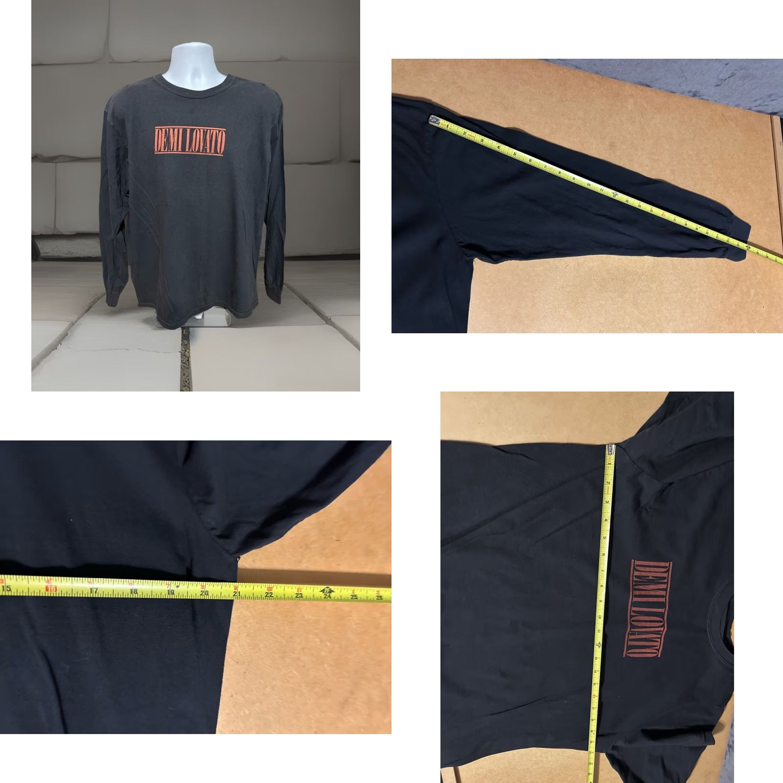 Doublet Demi Lovato Holy Fvck 2022 Tour Long Sleeve Shirt Black Adult Large Double Sided Crew Neck Unisex Top Tee? Size US L / EU 52-54 / 3 - 9 Thumbnail