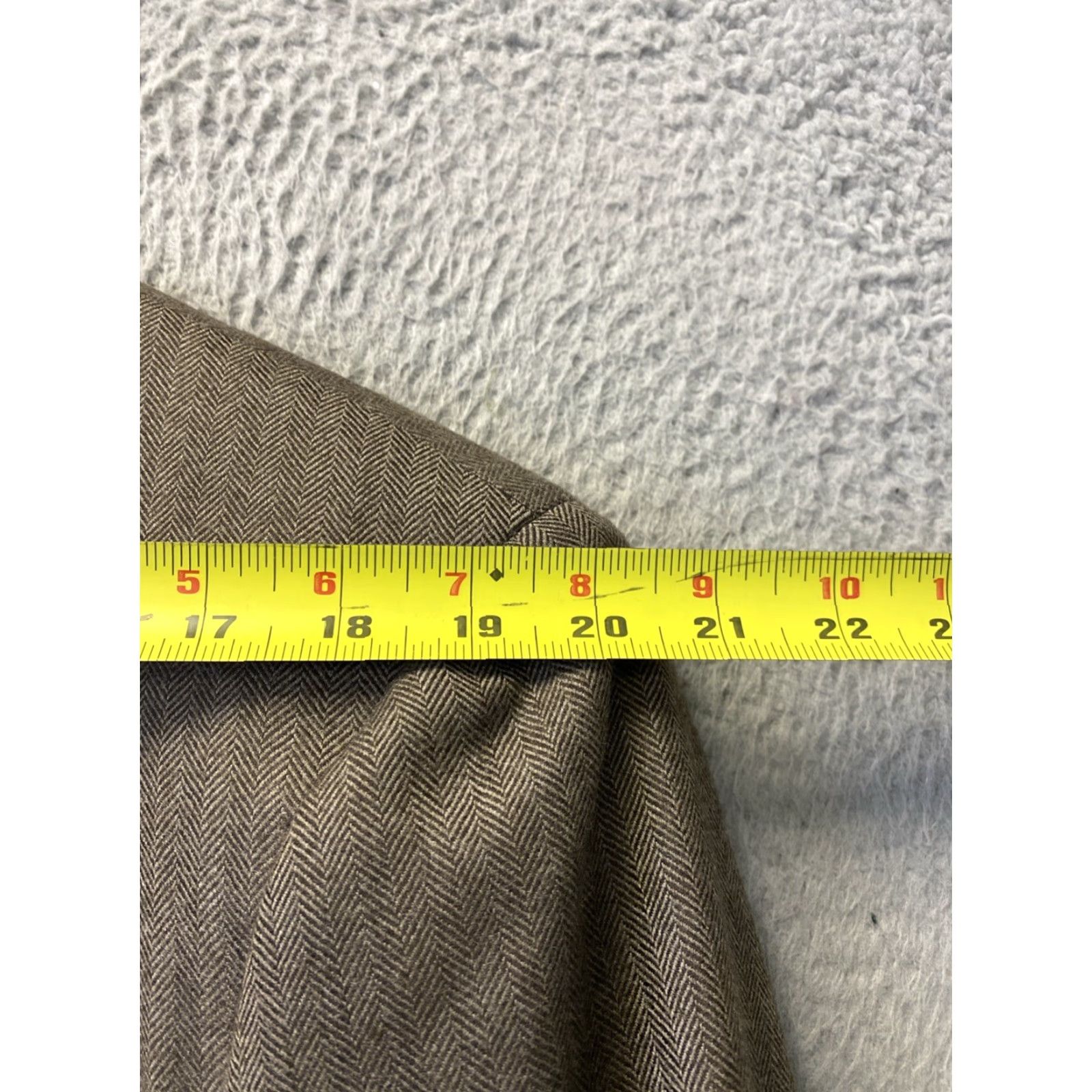 Brooks Brothers BROOKS BROTHERS VINTAGE BLAZER 44R HERRINGBONE WOOL BROWN MADISON MENS Size 44R - 5 Thumbnail