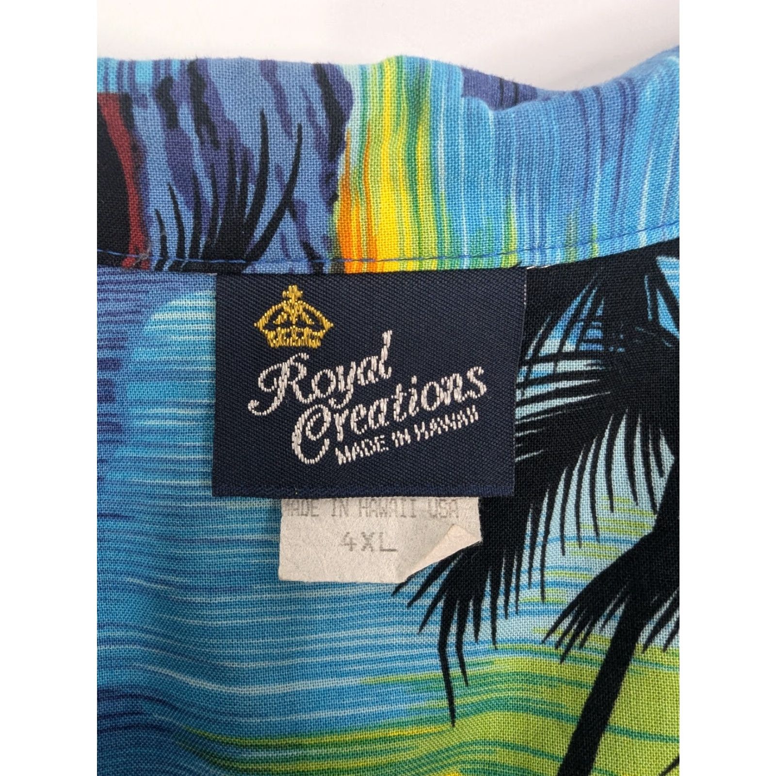 Vintage VINTAGE Royal Creations Blue Aloha Sailing Floral Hawaiian Shirt Mens 4XL Made in Hawaii Size US XXL / EU 58 / 5 - 6 Thumbnail