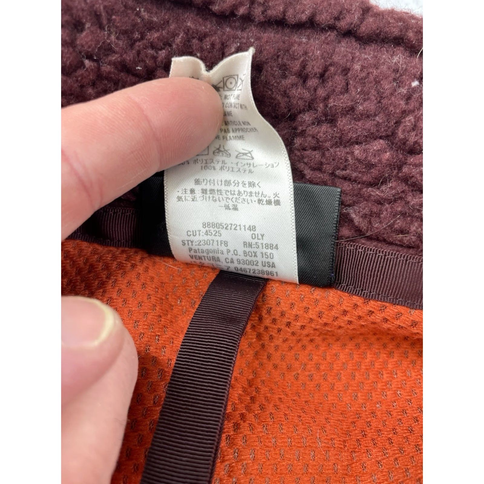Patagonia VINTAGE Patagonia Synchilla Retro X Fleece Jacket Womens Small Burgundy Full Zip 23071 Size S / US 4 / IT 40 - 5 Thumbnail