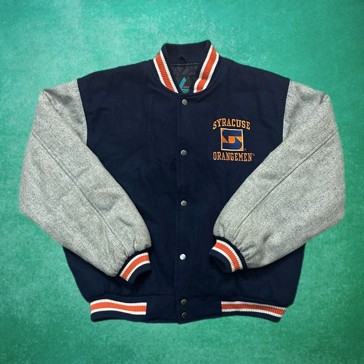 Logo Athletic Made In Usa Vintage Vintage Syracuse Orangemen Letterman Varsity Jacket Grailed