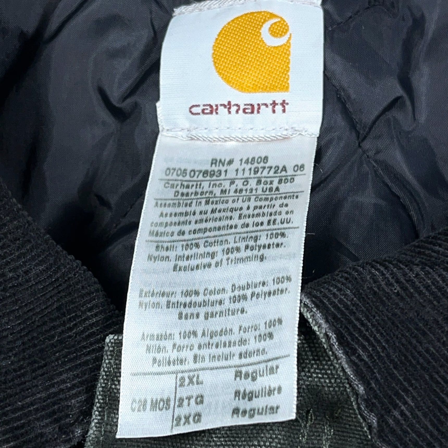 Carhartt VINTAGE Carhartt Jacket 2XL Men Moss Green Duck Canvas C26 MOS VTG Workwear Insulated Outdoor 90s Mens Size US XXL / EU 58 / 5 - 3 Thumbnail