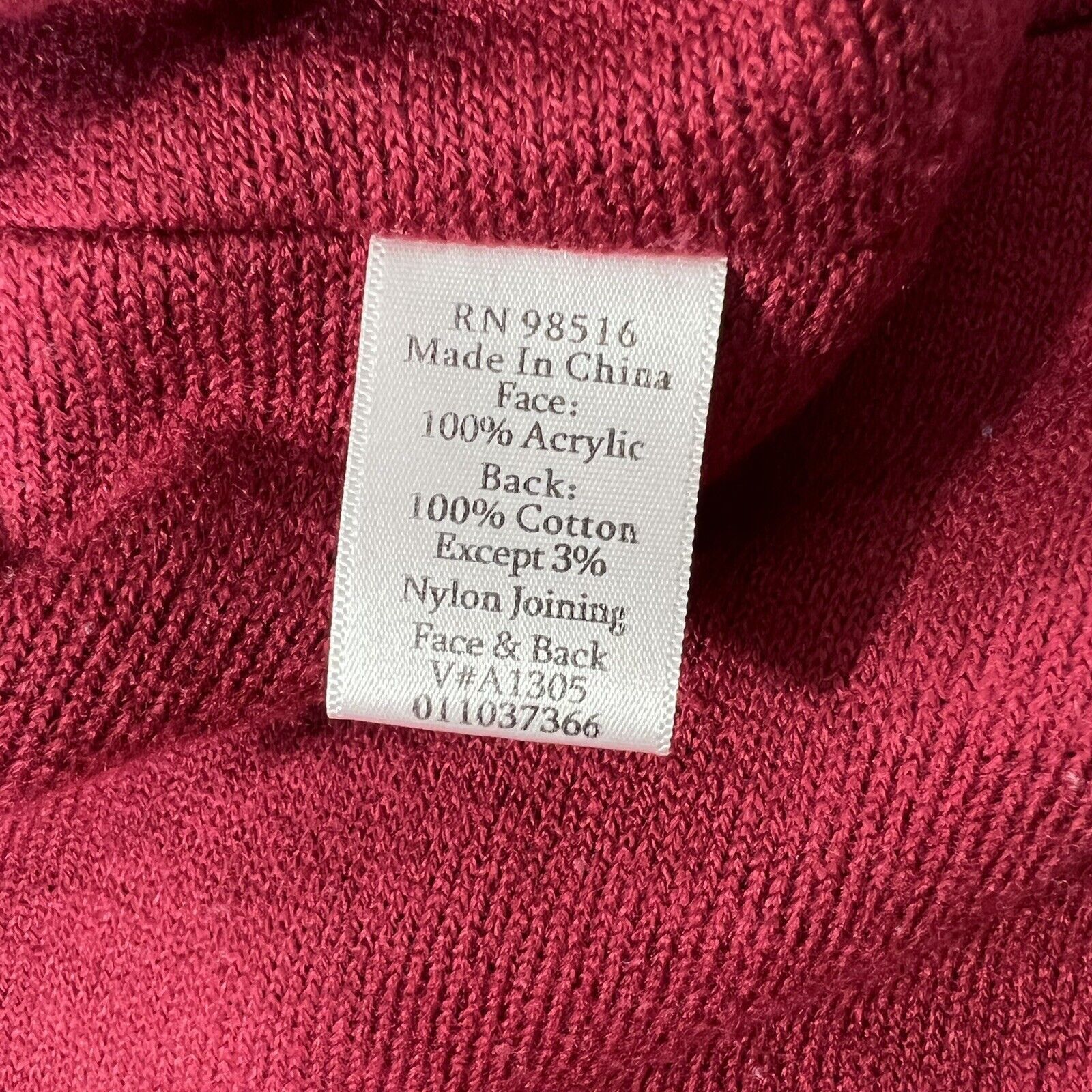 Coldwater Creek Coldwater Creek Knit Jacket Button Front Burgundy Acrylic Size M / US 6-8 / IT 42-44 - 8 Thumbnail