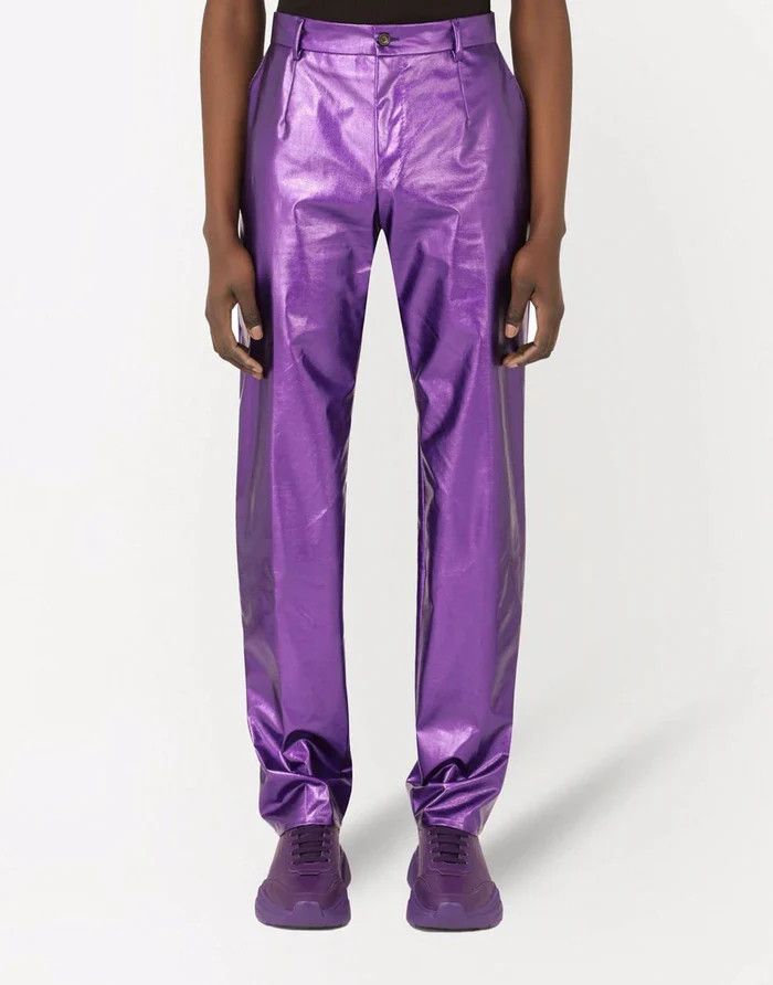 Dolce & Gabbana o1y0125 Casual Pant in Purple Size US 30 / EU 46 - 2 Thumbnail