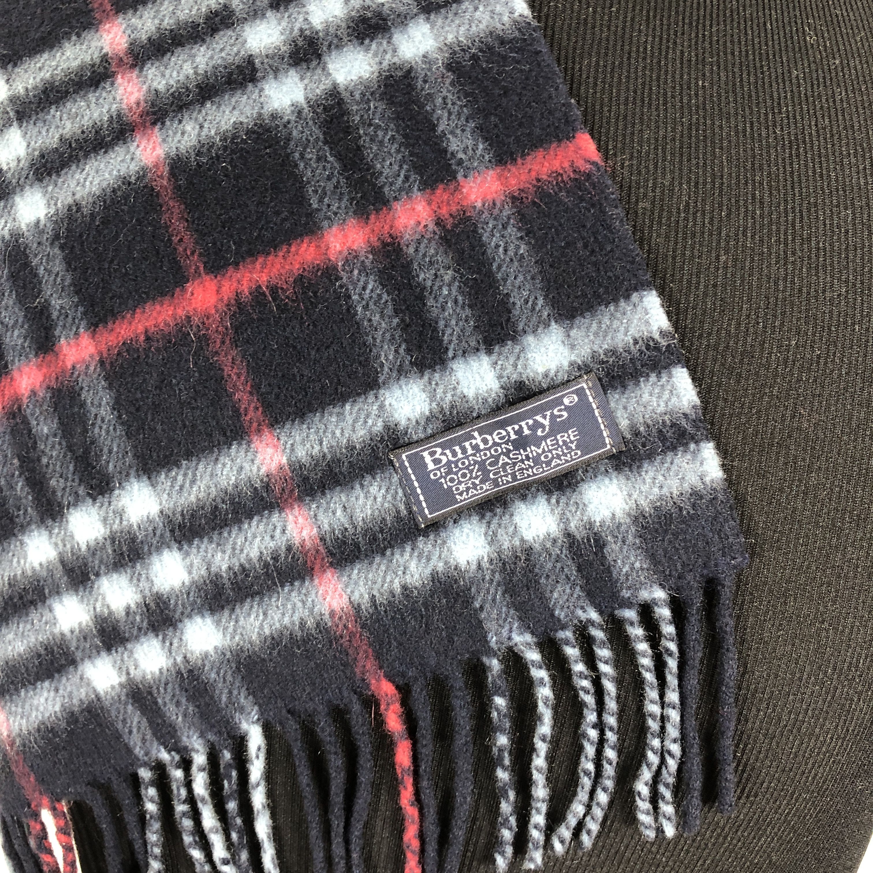 Burberry × Vintage Vintage 90s Burberry Scarf Muffler MF028 Size ONE SIZE - 3 Thumbnail