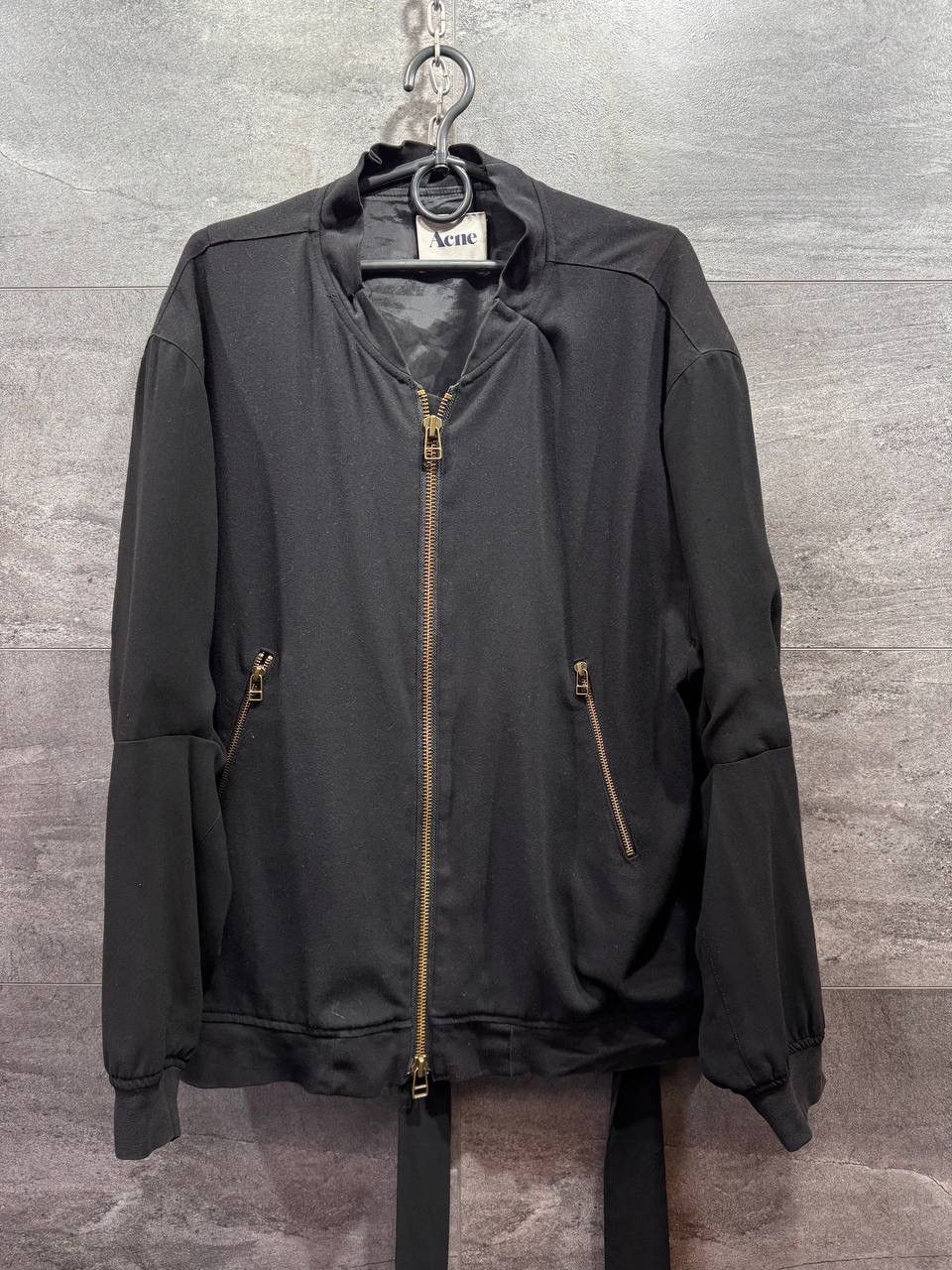 Acne Studios Acne Studios Tension Pre AW10 Black Zip Up Jacket Bomber Size M / US 6-8 / IT 42-44 - 1 Thumbnail