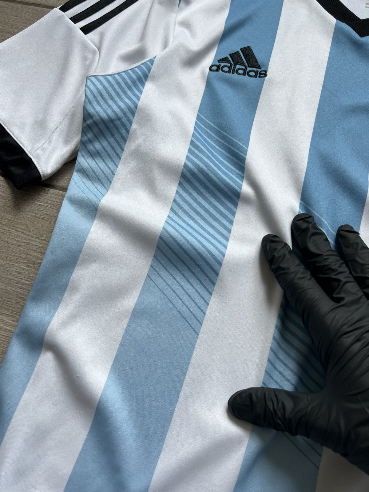 Vintage Adidas 2014 Home Argentina Soccer T-Shirt Football Jersey Size US S / EU 44-46 / 1 - 9 Thumbnail