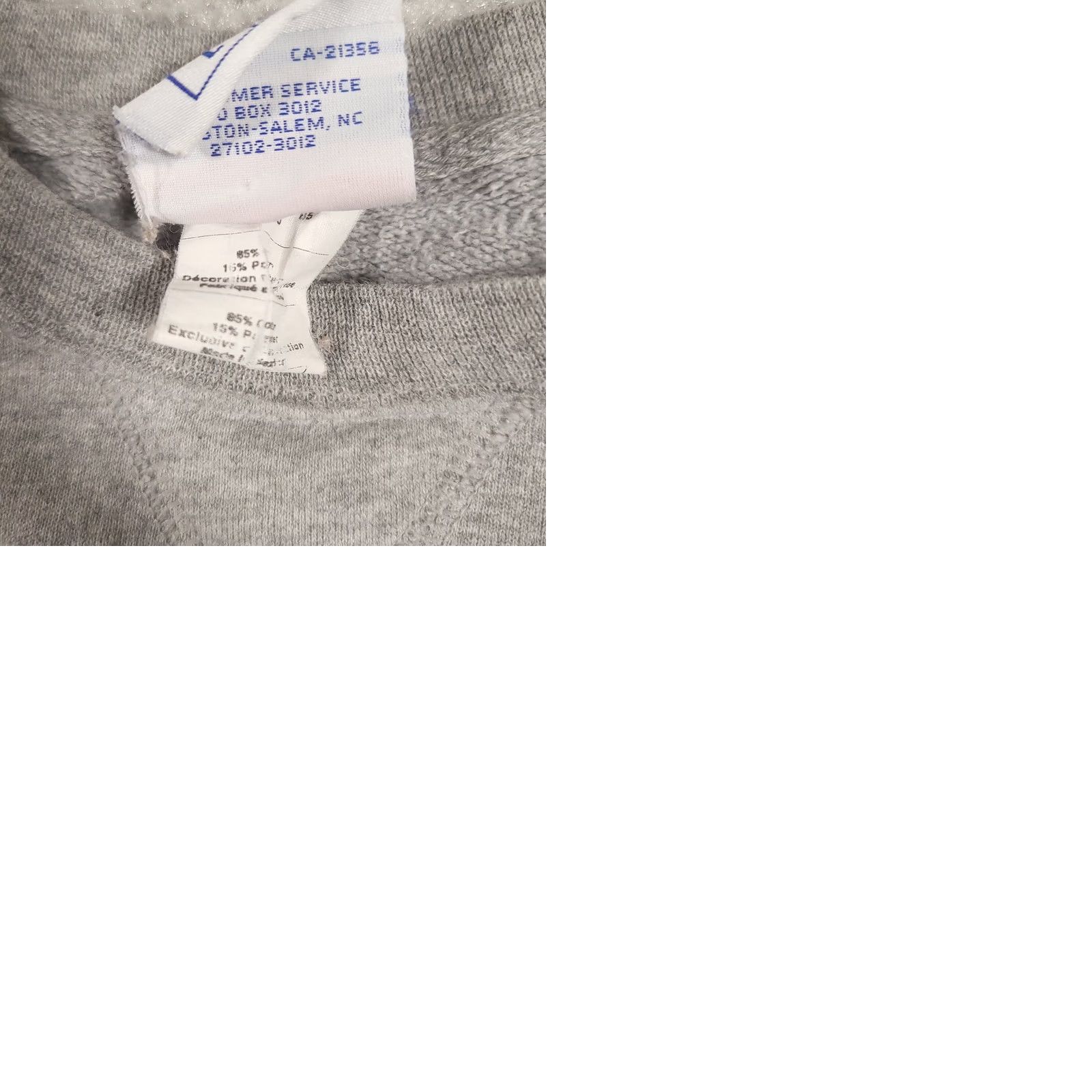Champion Champion Spellout Crewneck Sweatshirt Mens Large Gray Fleece Embroidered Size US L / EU 52-54 / 3 - 9 Thumbnail