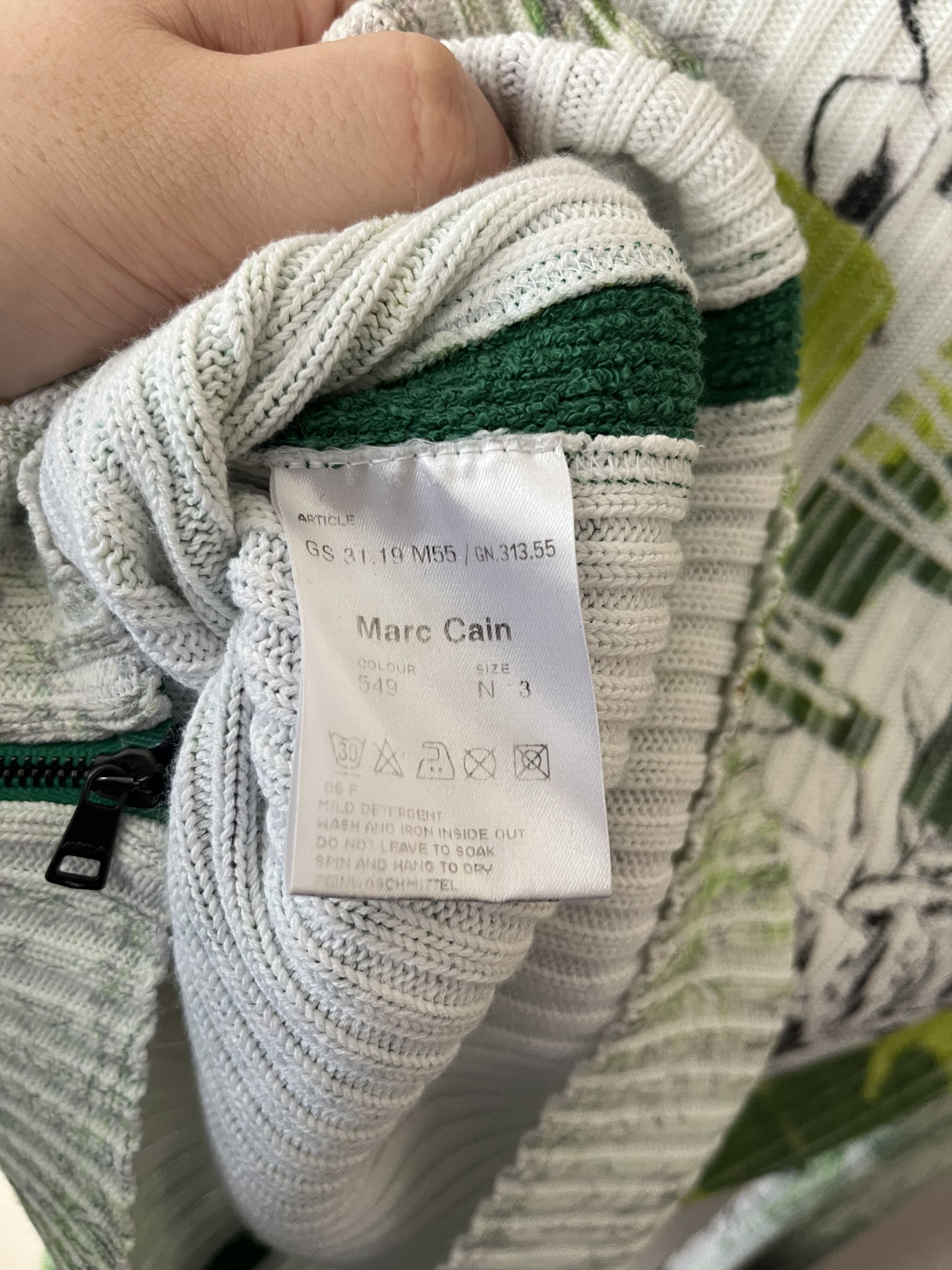 Other Marc Cain Ribbed Zip Cardigan Tropical Print Size N3 M Size M / US 6-8 / IT 42-44 - 8 Thumbnail