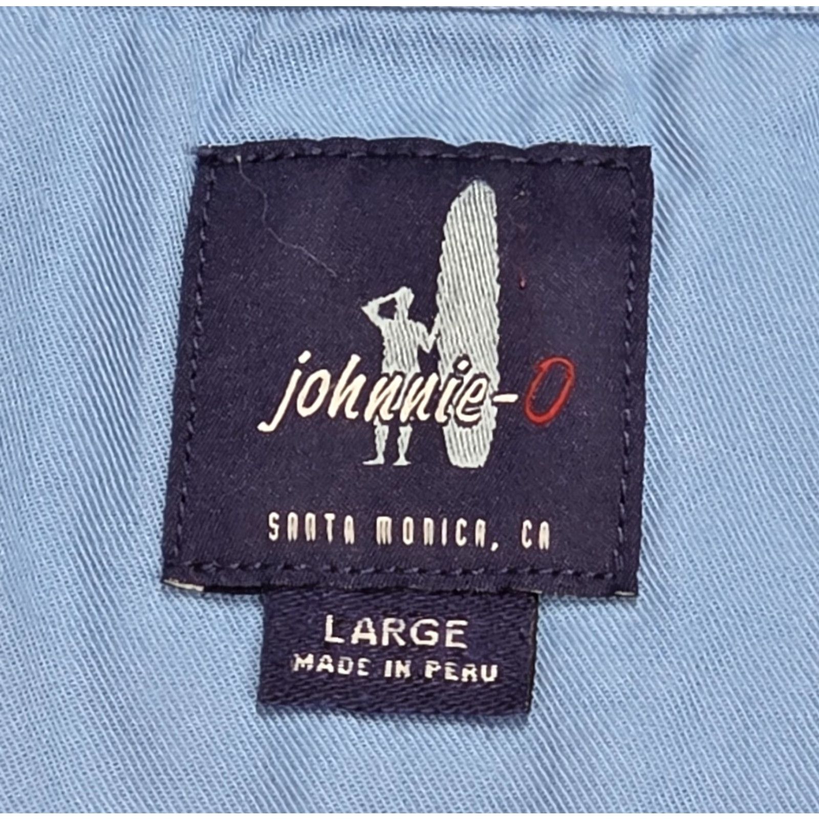 johnnie-O Johnnie-O Mens Keane 1/4 Zip Pullover Shirt Sweatshirt Golf Mock Neck Blue L Size US L / EU 52-54 / 3 - 7 Thumbnail