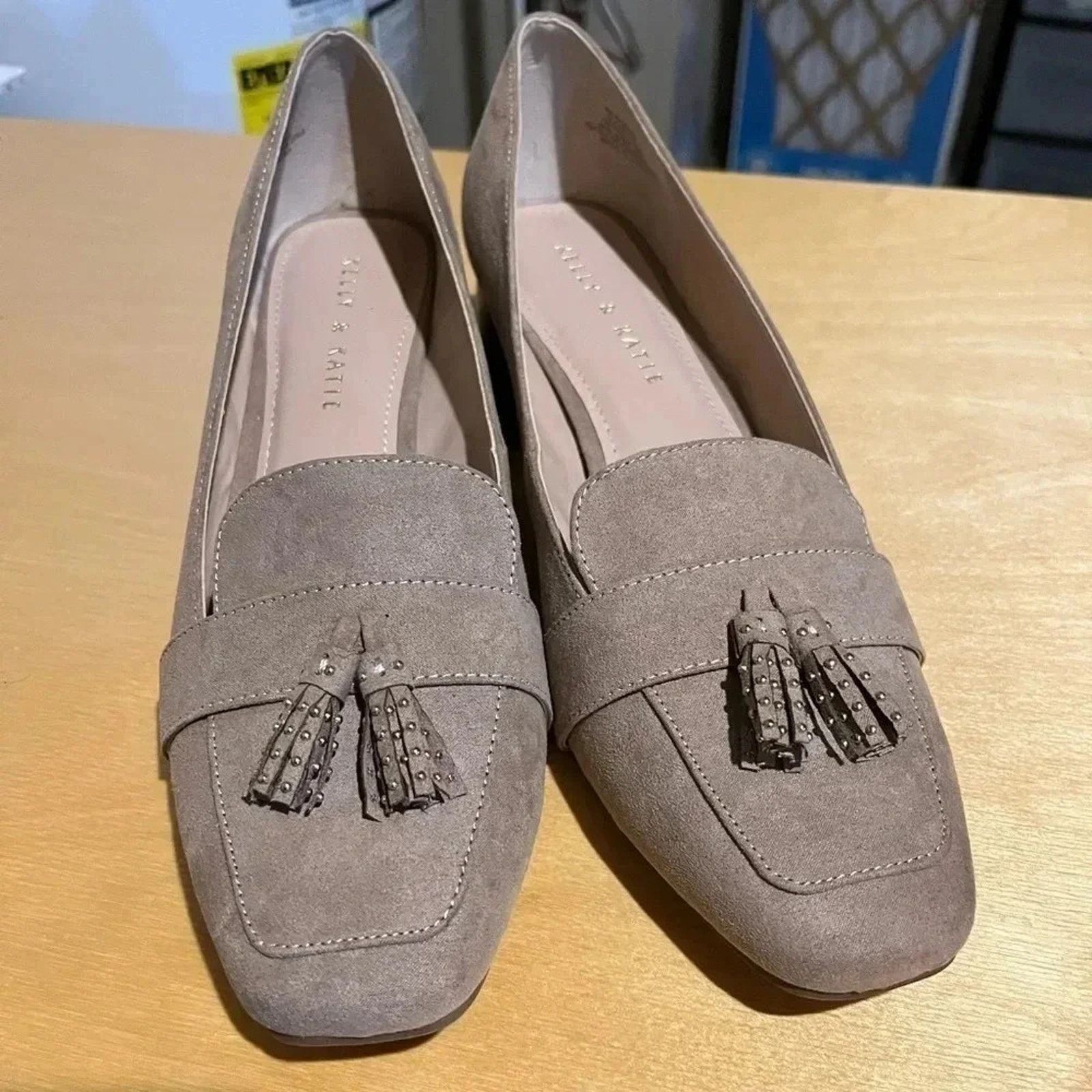 Other Kelly & Katie Beeka Tan Mules Loafers 9.5 Shoes Block Heel Size US 9.5 / IT 39.5 - 1 Thumbnail