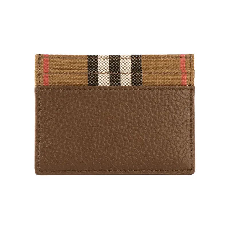 Burberry o1w1db10226 Size: OS / Leather Check Canvas Card Holder Size ONE SIZE - 3 Thumbnail