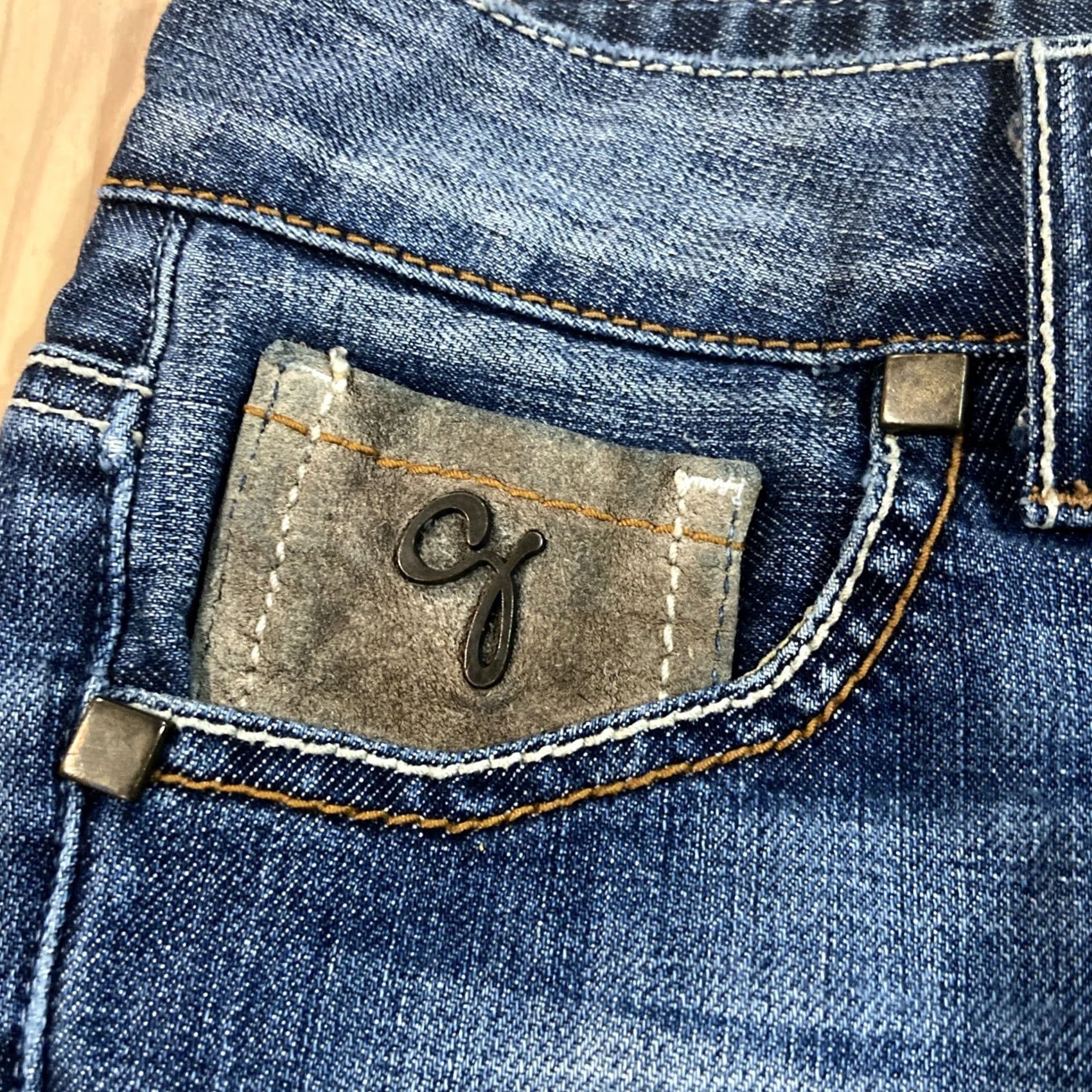 Guess VINTAGE GUESS Jeans Stretch flare Denim pants Y2K fitted womens 24 Size 42" / US 20 - 3 Thumbnail