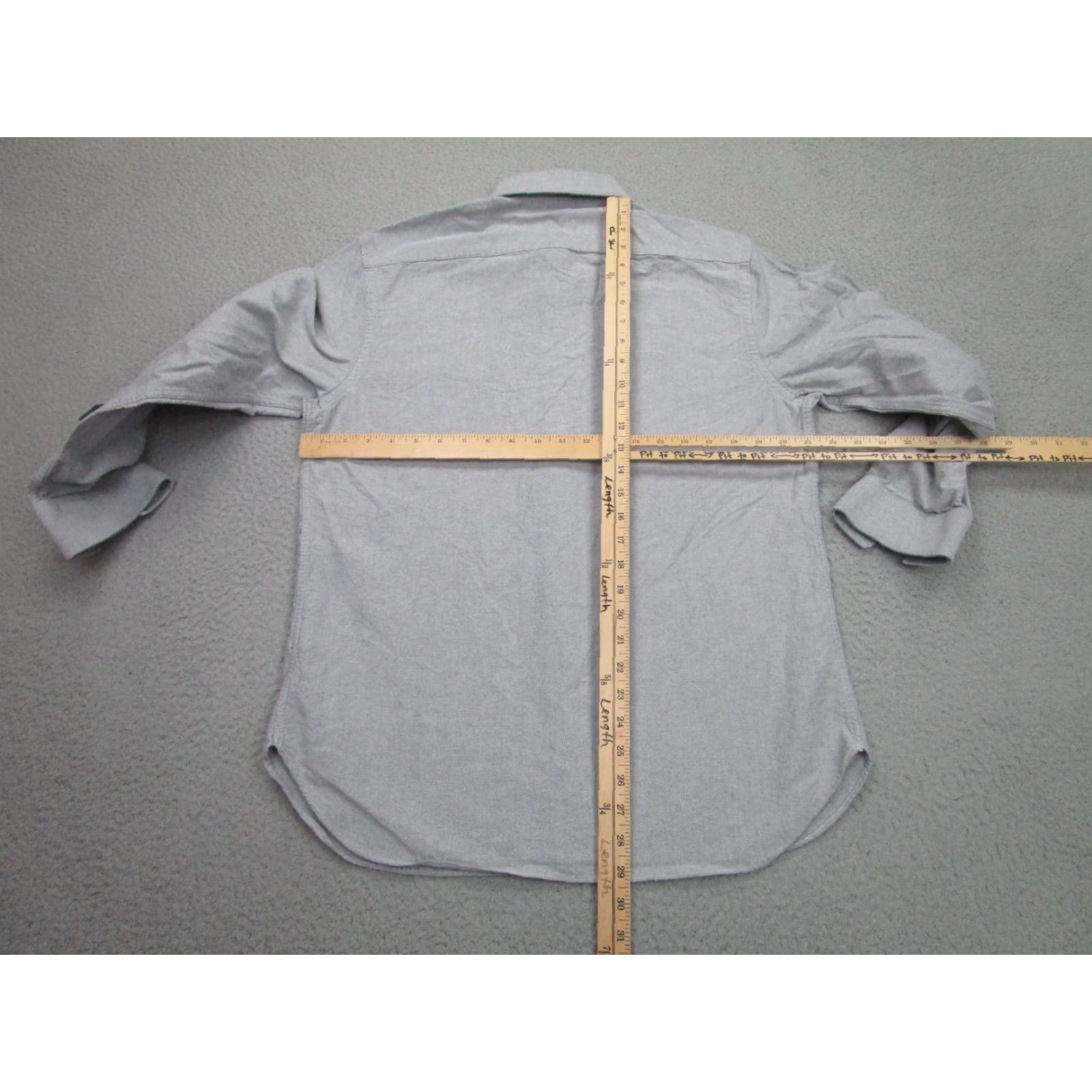 Michael Kors Michael Kors Shirt Mens Large Gray Slim 16 32/33 Oxford Casual Button-Up Size US L / EU 52-54 / 3 - 7 Thumbnail