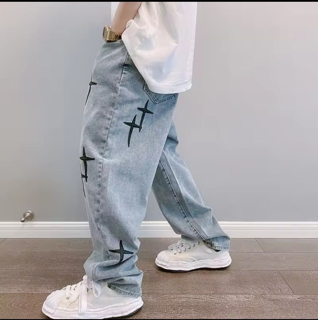 Japanese Brand × Vintage Streetwear Baggy Wide Leg Jeans Size US 32 / EU 48 - 3 Thumbnail