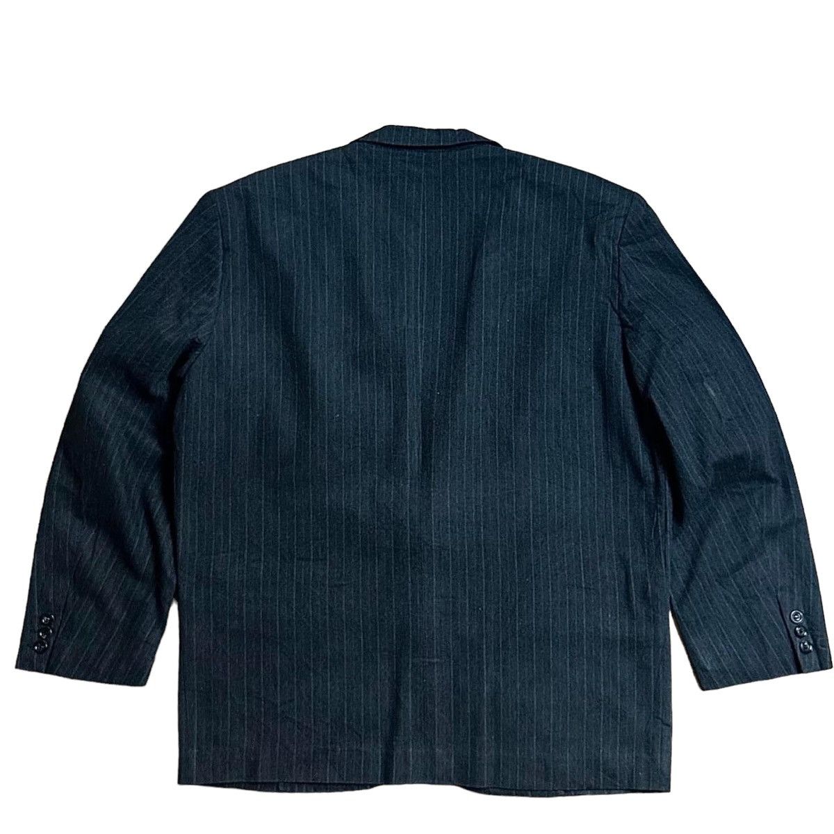 Comme des Garcons Homme 1987 Comme des Garçons Home Classic Stripe Rayon Runway Coat Size 42L - 5 Thumbnail