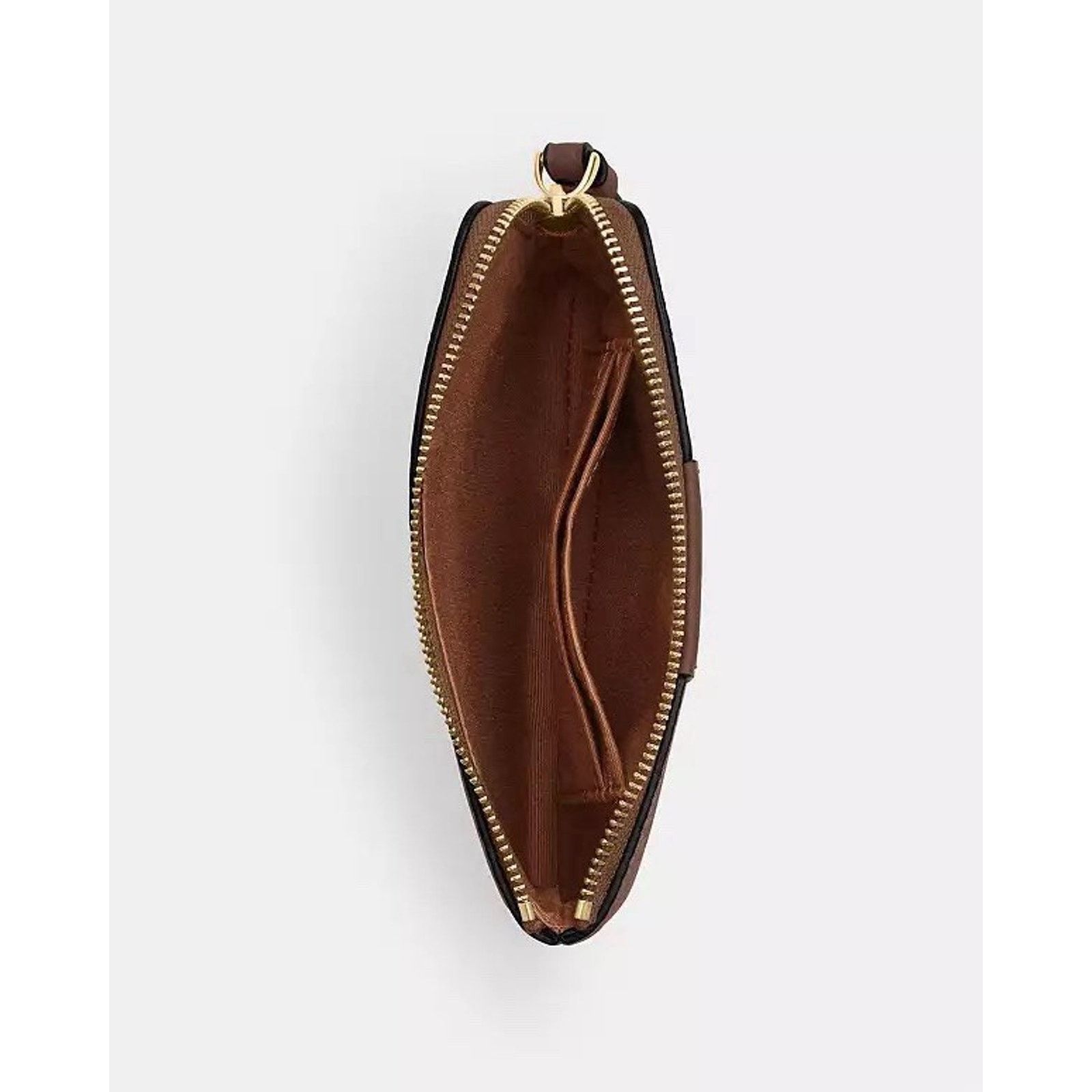 Coach NWT Coach Corner Zip Wristlet Stripe CW854 Gold/Tan/Brown Size ONE SIZE - 6 Thumbnail