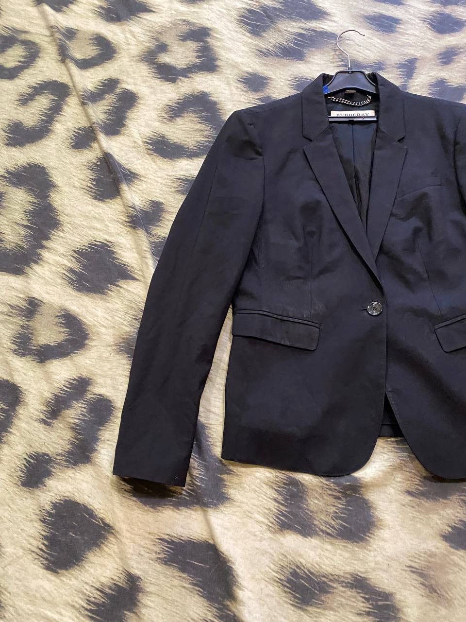 Burberry vintage Burberry blazer black Streetwear Y2K Size L / US 10 / IT 46 - 8 Thumbnail