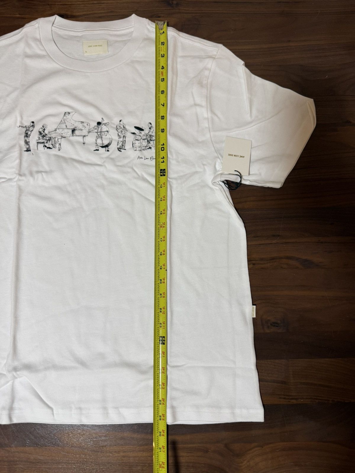 Aime Leon Dore Aime Leon Dore Jazz Musician Graphic Tee XL White T-Shirt Size US XL / EU 56 / 4 - 5 Thumbnail