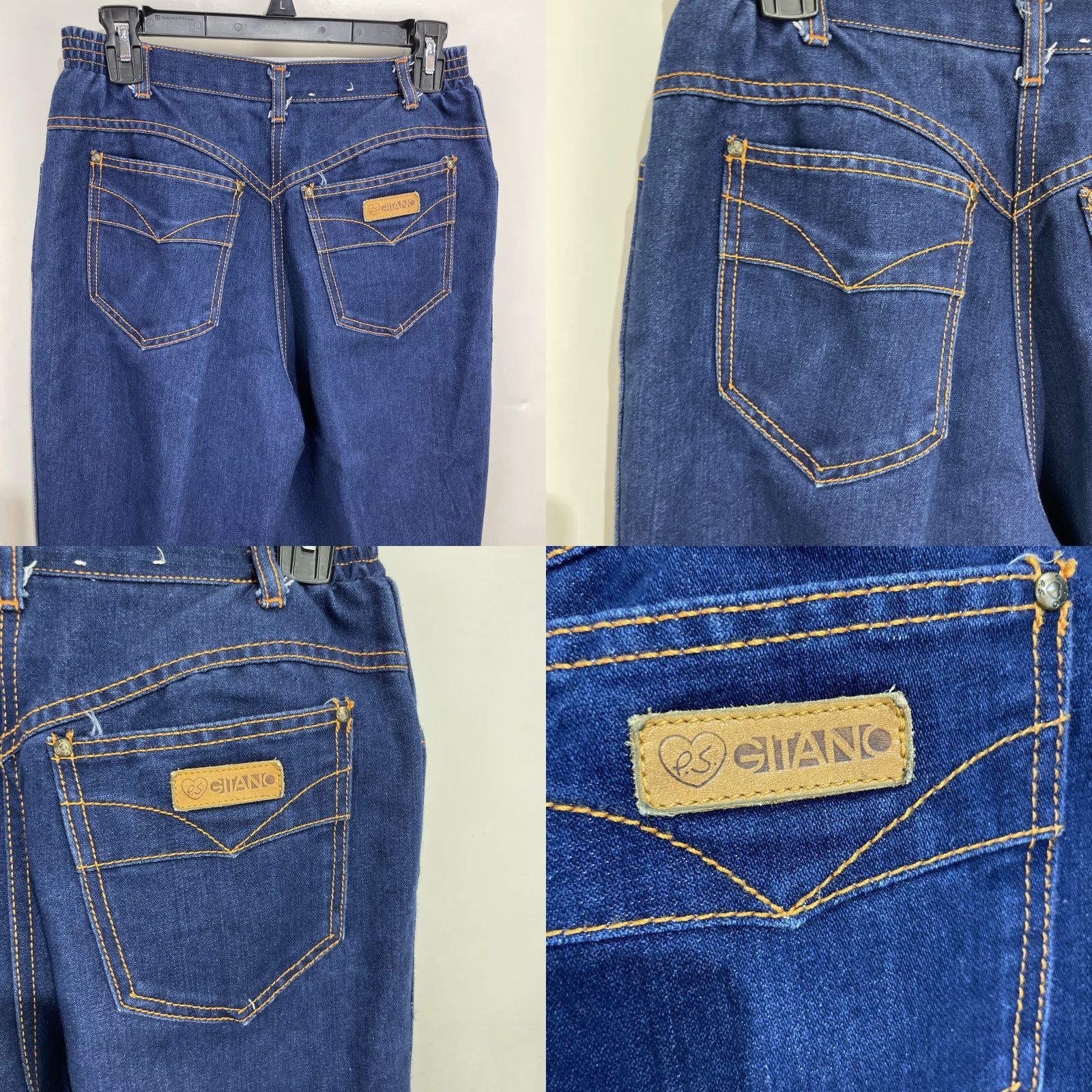 Vintage VINTAGE Gitano Denim Jeans High Waist Womens 16 Dark Stretch 80s Regular Fit Jeans Women Blue Size 38" / US 16 / IT 52 - 9 Thumbnail