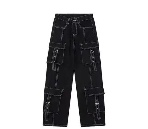 Japanese Brand × Jean Retro workwear multi-pocket wide-leg jeans Size US 32 / EU 48 - 1 Thumbnail