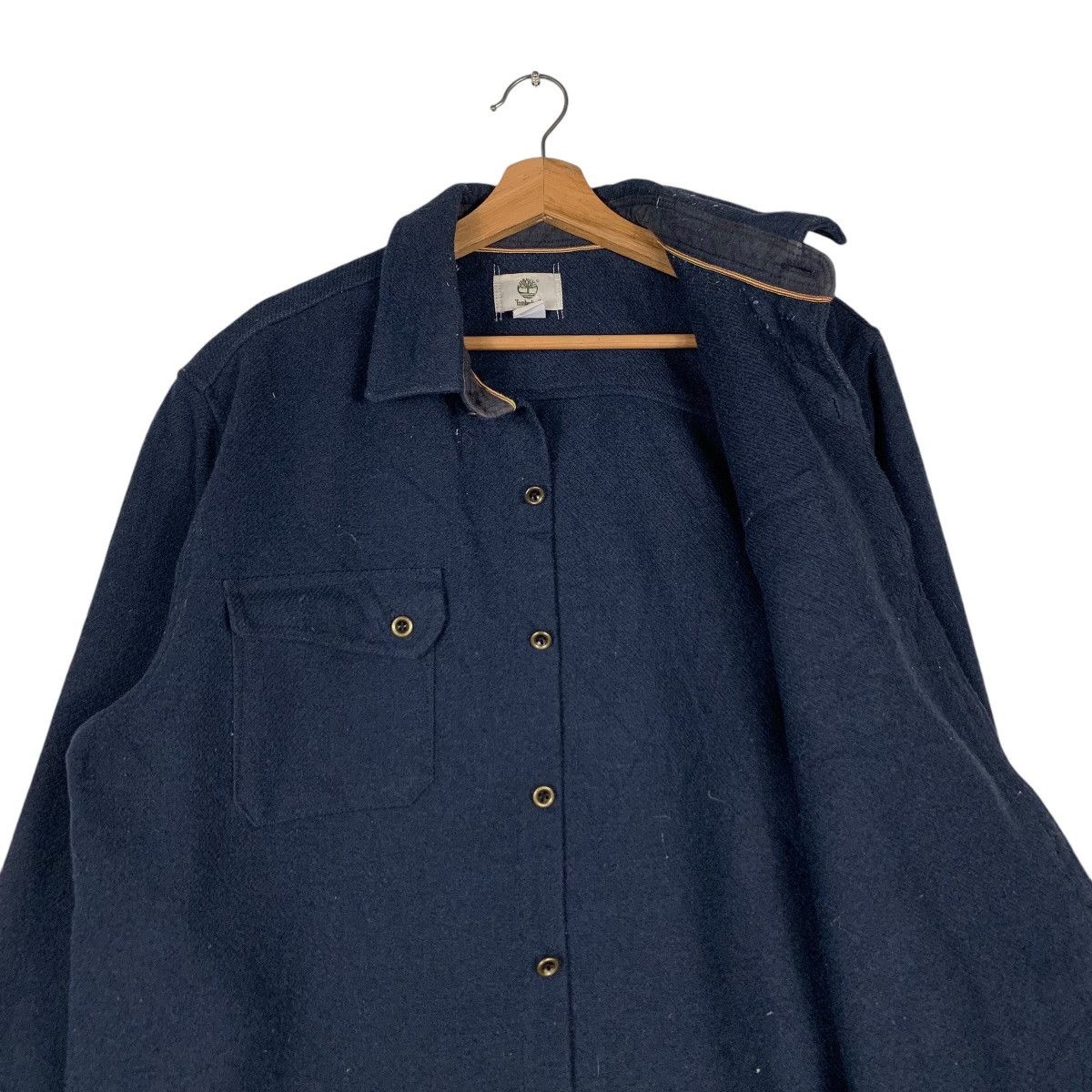 Timberland TIMBERLAND Poly Wool Flannel Shirt #1361-C61 Size US XL / EU 56 / 4 - 10 Thumbnail