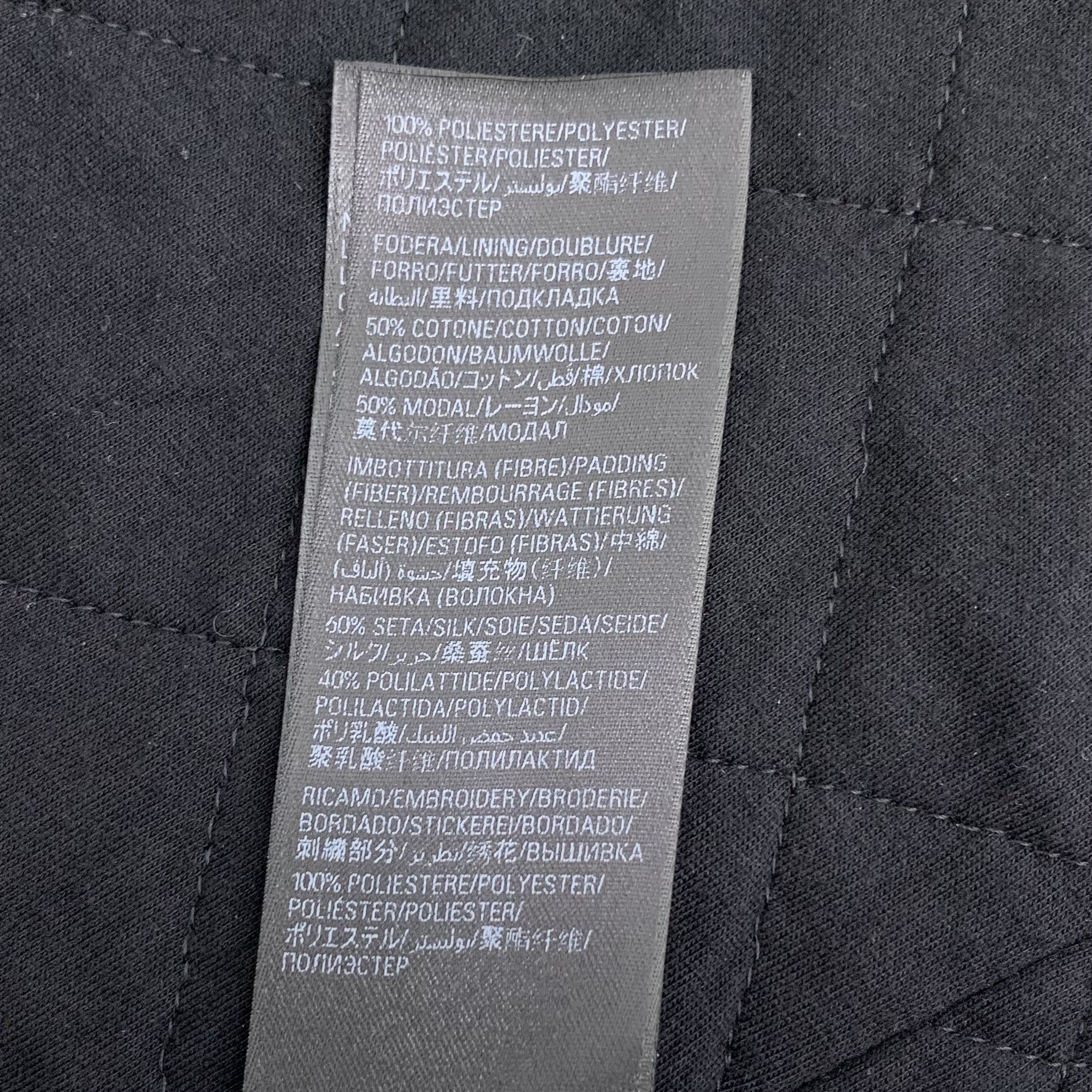 Balenciaga Balenciaga Black Logo Fleece Jacket (XXS / 34) Size XXS / US 00 / IT 34 - 3 Thumbnail