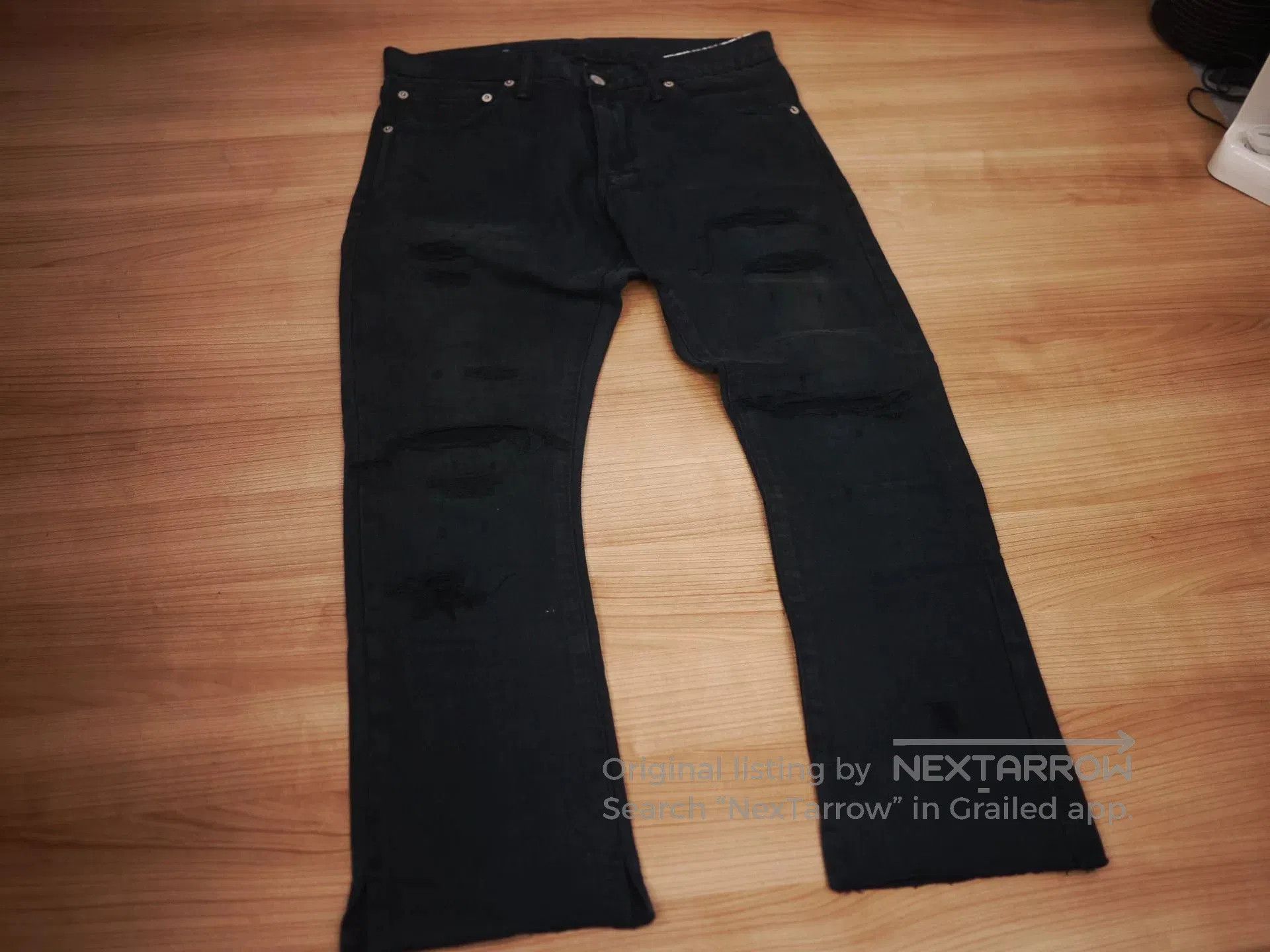 Visvim VISVIM SOCIAL SCULPTURE D17 Black Jeans. Size US 32 / EU 48 - 2 Thumbnail
