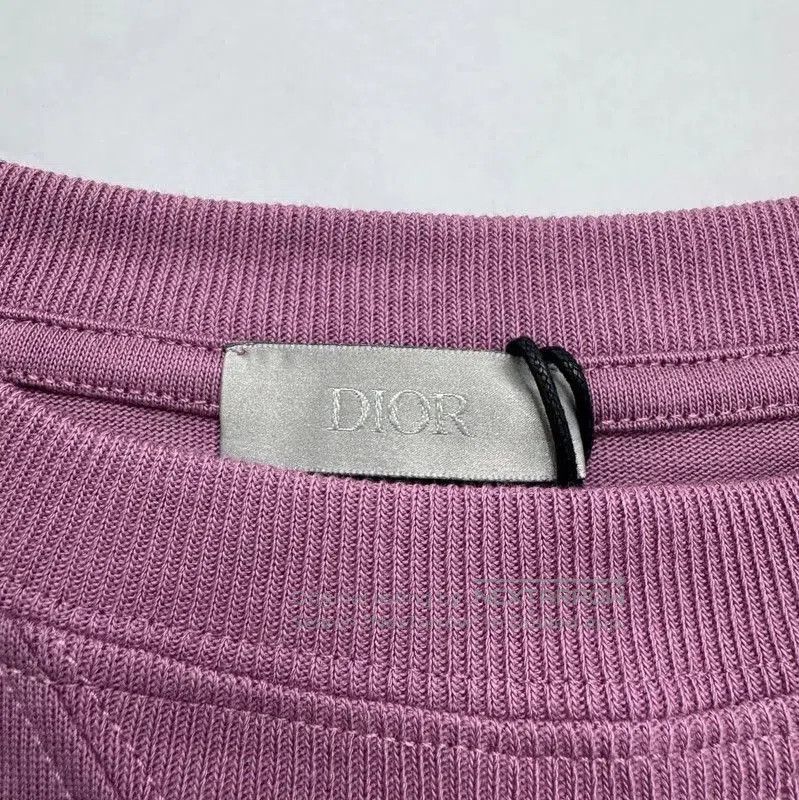 Dior Dior Men's Purple Logo Embroidered T-Shirt . Size US S / EU 44-46 / 1 - 3 Thumbnail