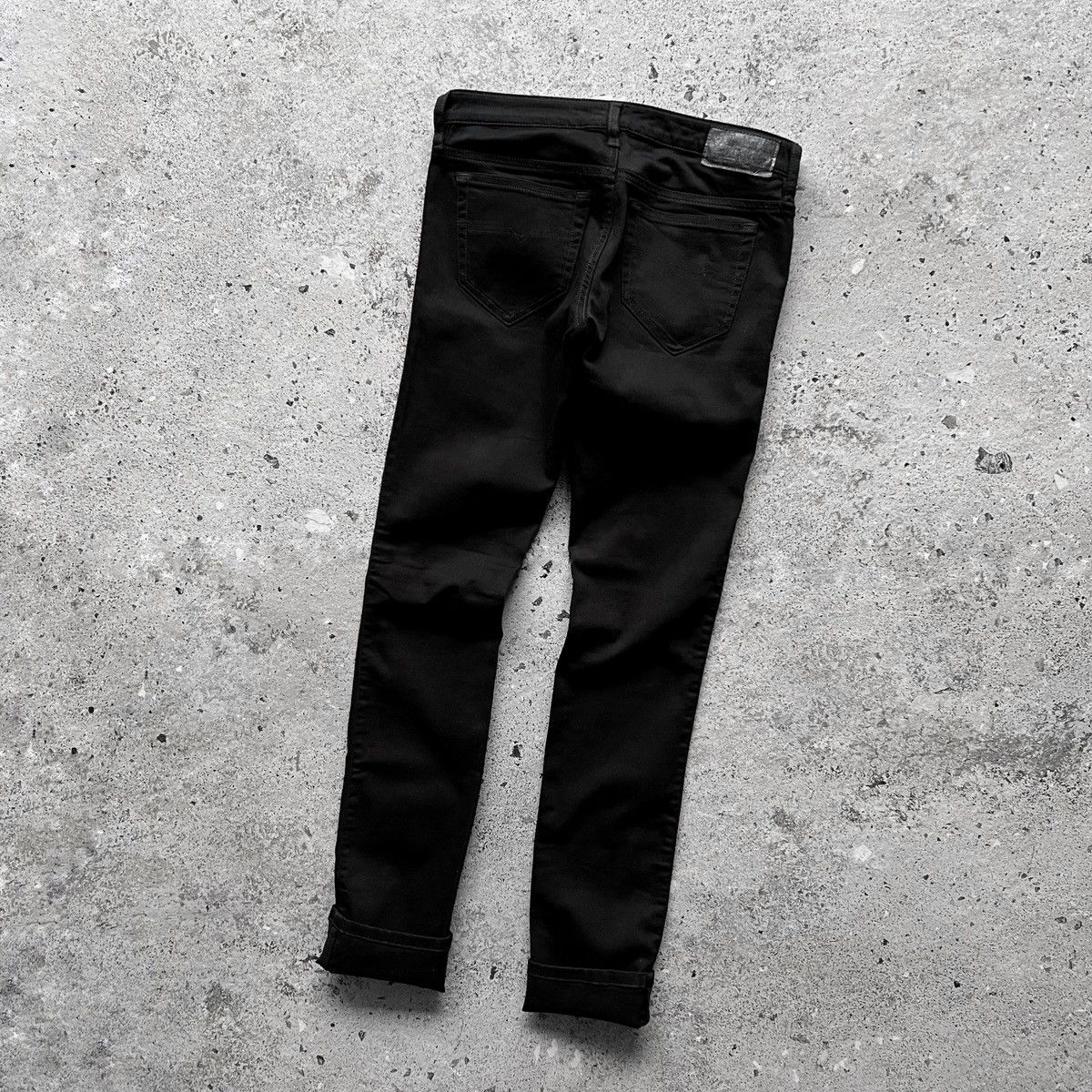 Designer × Diesel Diesel Wmns Skinzee-Low R41F1 Super Slim Skinny Black Jeans Size 28" / US 6 / IT 42 - 10 Thumbnail
