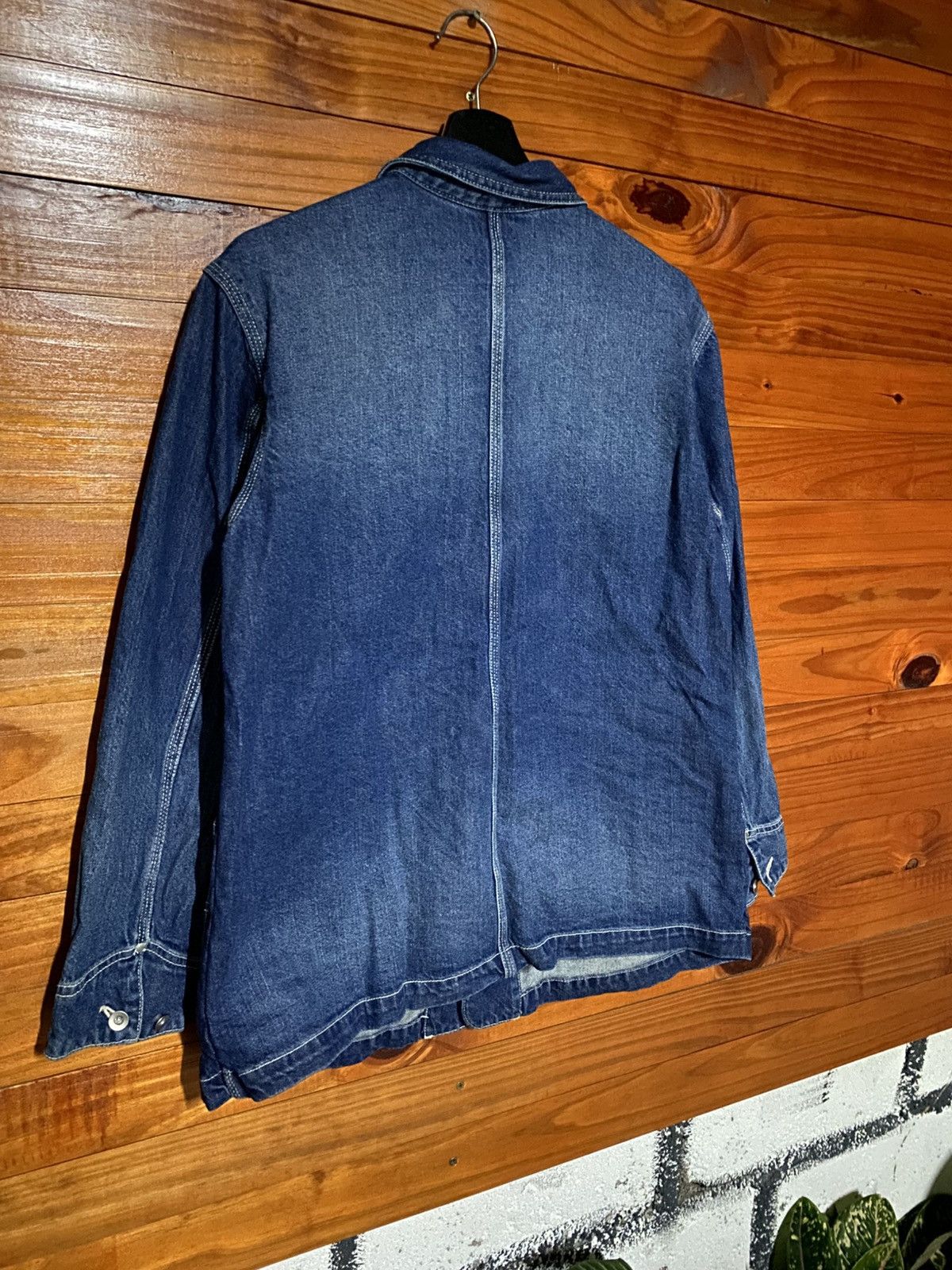 Japanese Brand Samansa Mos2 Jeans Indigo Denim Chore Jacket Workwear Style Size M / US 6-8 / IT 42-44 - 15 Thumbnail