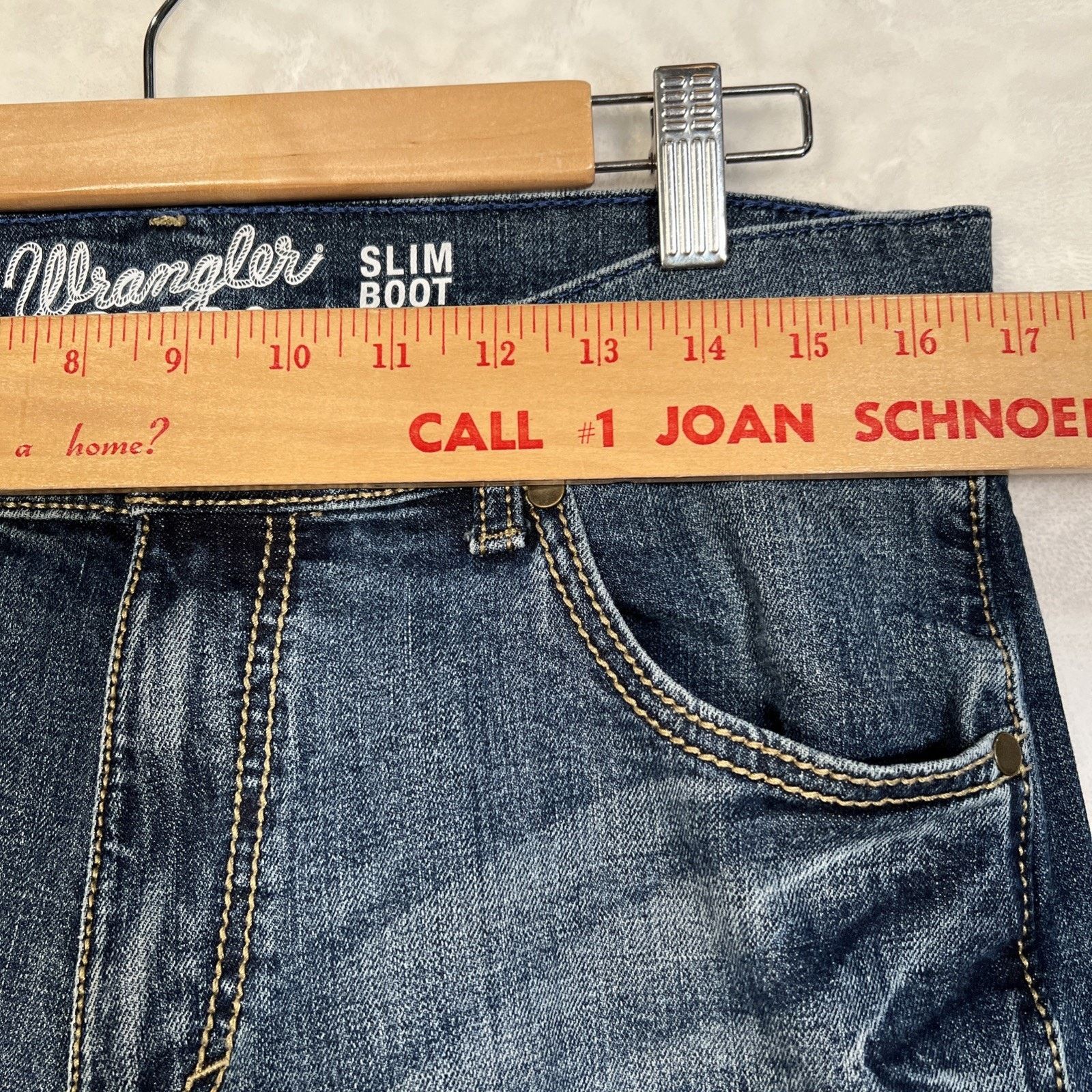Wrangler Wrangler Jeans Mens 32x34 Retro Slim Boot Leg Blue Denim Size US 32 / EU 48 - 8 Thumbnail
