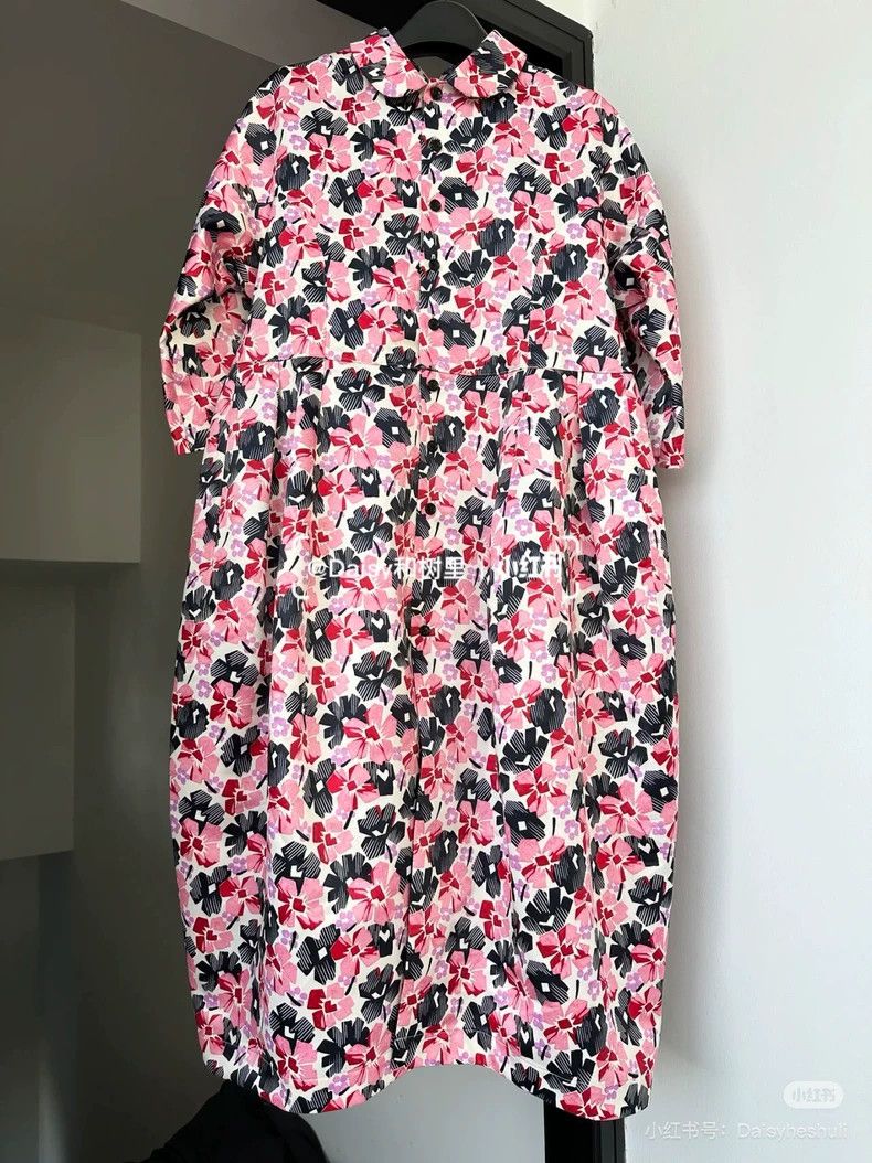 Comme Des Garcons Cherry blossom pink lantern Cape jacket