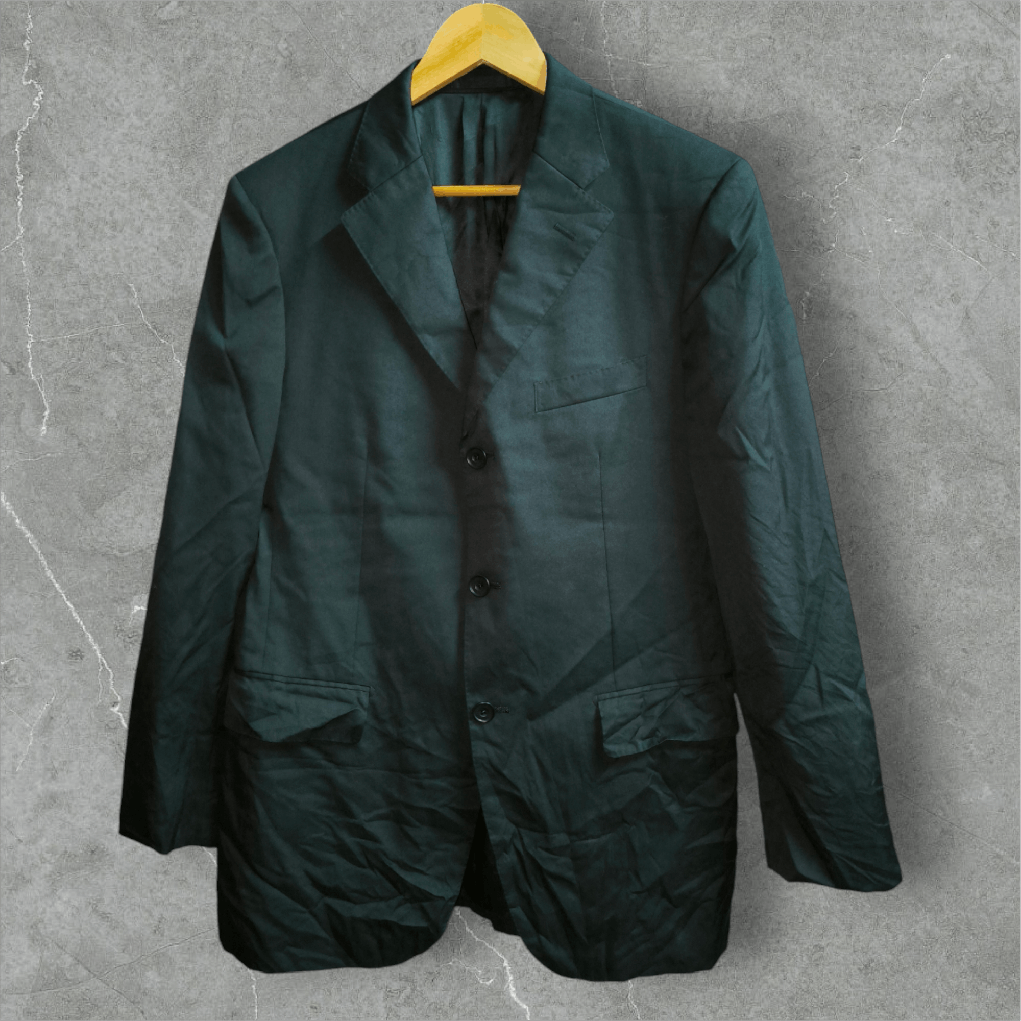 Burberry Black Label Black Blazer Nova Check Inside Pocket Size 50R - 3 Thumbnail