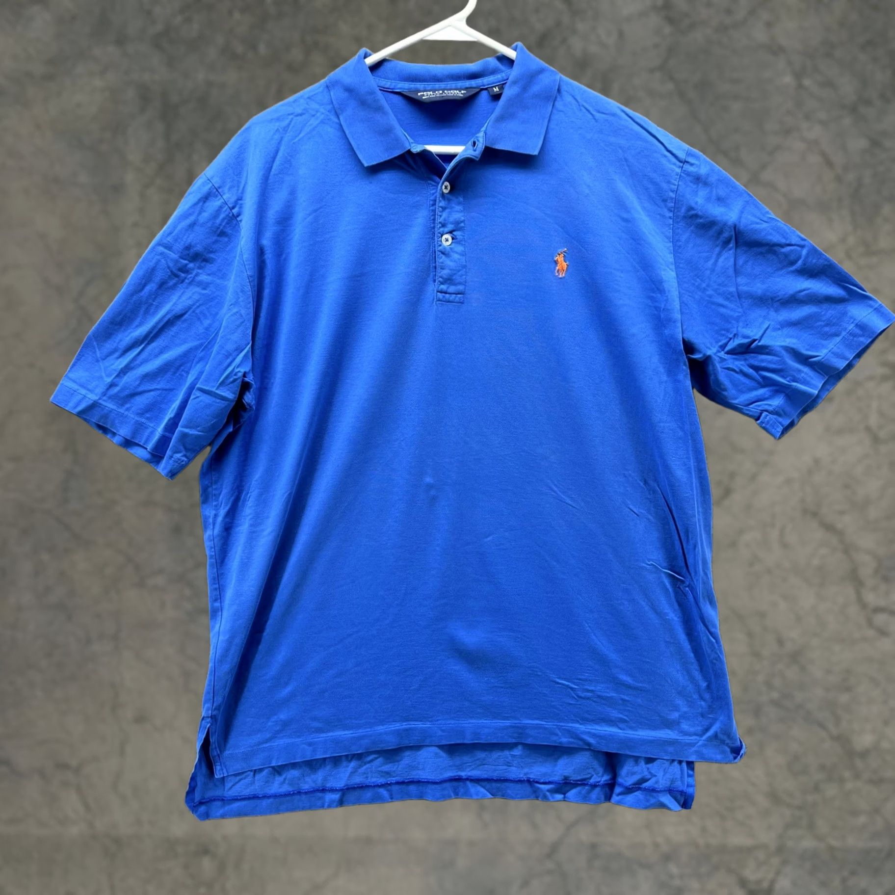 Polo Ralph Lauren Polo Ralph Lauren Polo Shirt Mens Medium Blue Pima Cotton Pony Logo Golf Casual Size US M / EU 48-50 / 2 - 1 Thumbnail