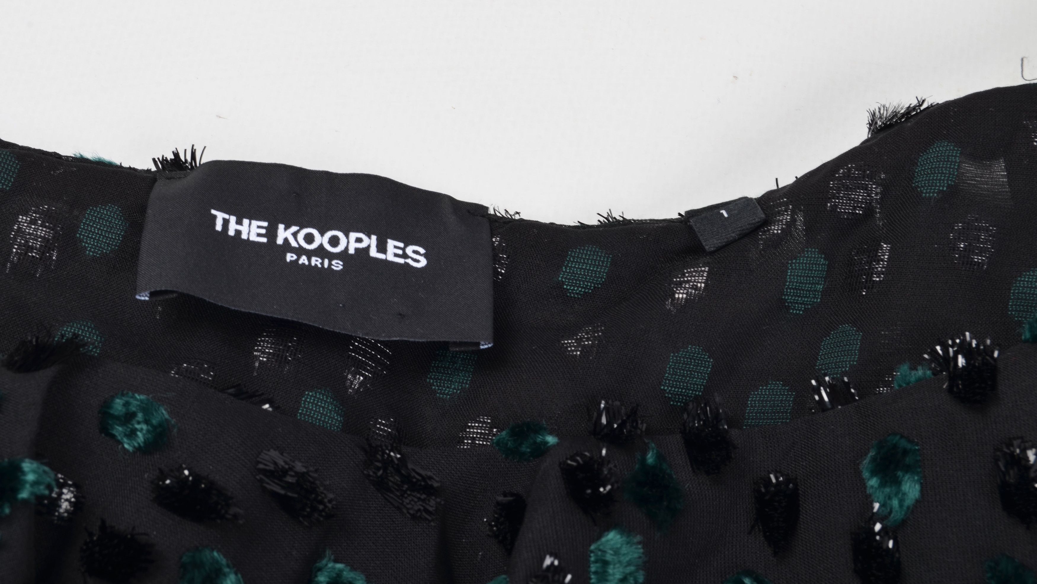 Designer × The Kooples The Kooples Sheer Sparkle One Shoulder Ruffle Blouse Size S / US 4 / IT 40 - 8 Thumbnail