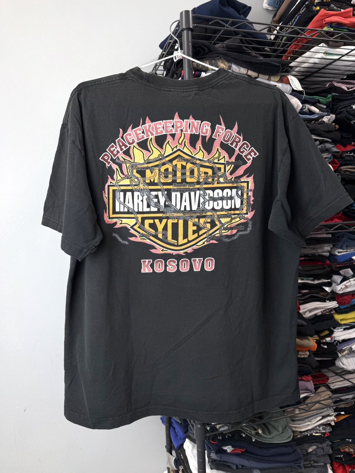 Band Tees × Harley Davidson × Vintage Vintage 2000’s Harley Davidson Losovo T Shirt Size US L / EU 52-54 / 3 - 1 Thumbnail