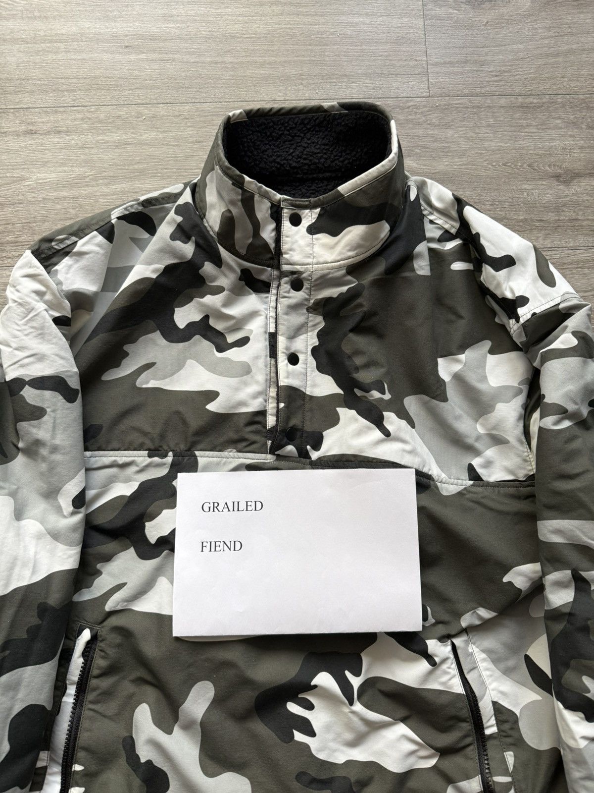 Supreme Supreme Polartec Black/Camo Pullover Size US L / EU 52-54 / 3 - 2 Thumbnail