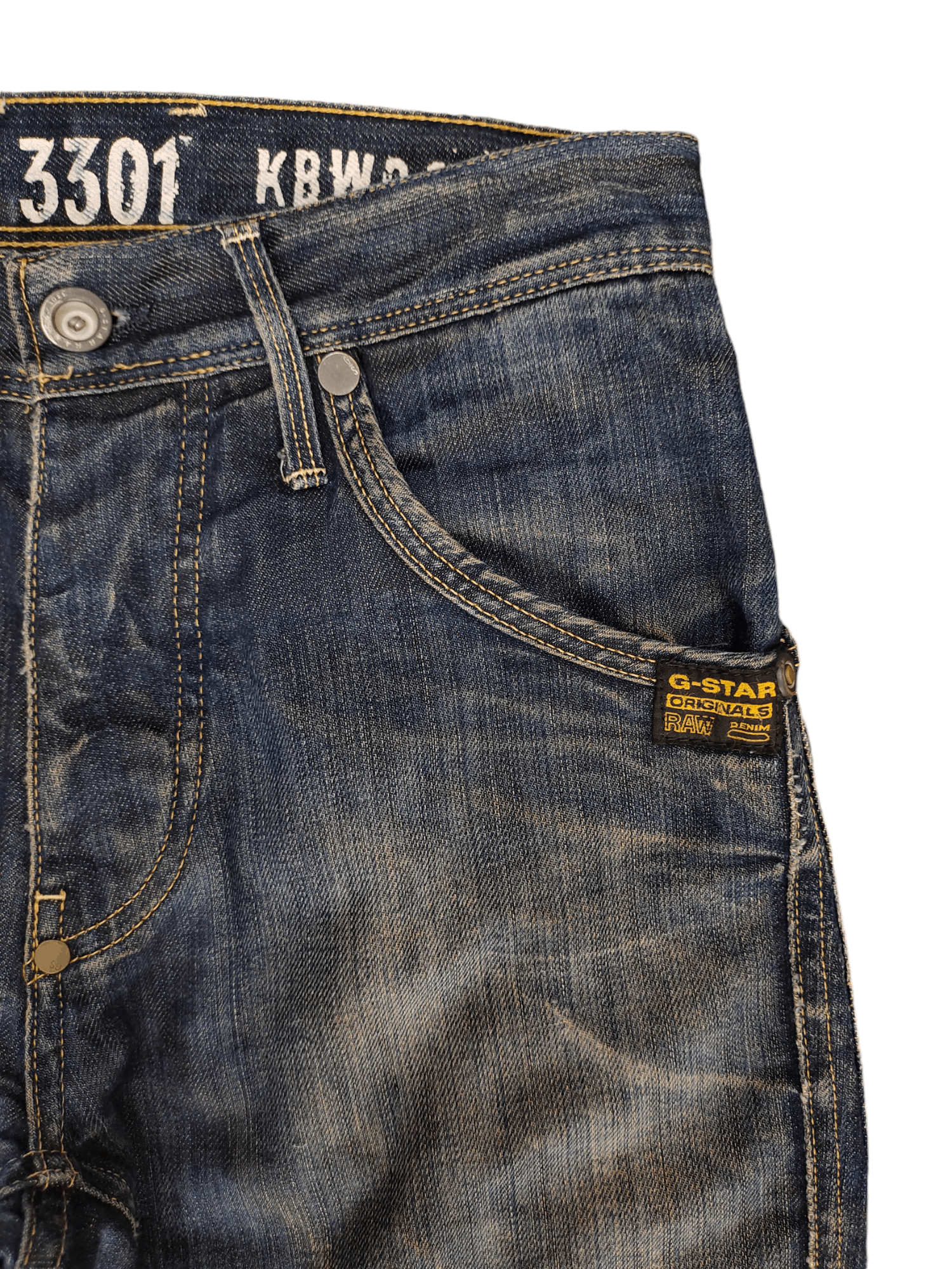 G-Star Vintage Y2k G-Star Raw 3310 Clawmark Distress Faded Jeans Size US 30 / EU 46 - 4 Thumbnail