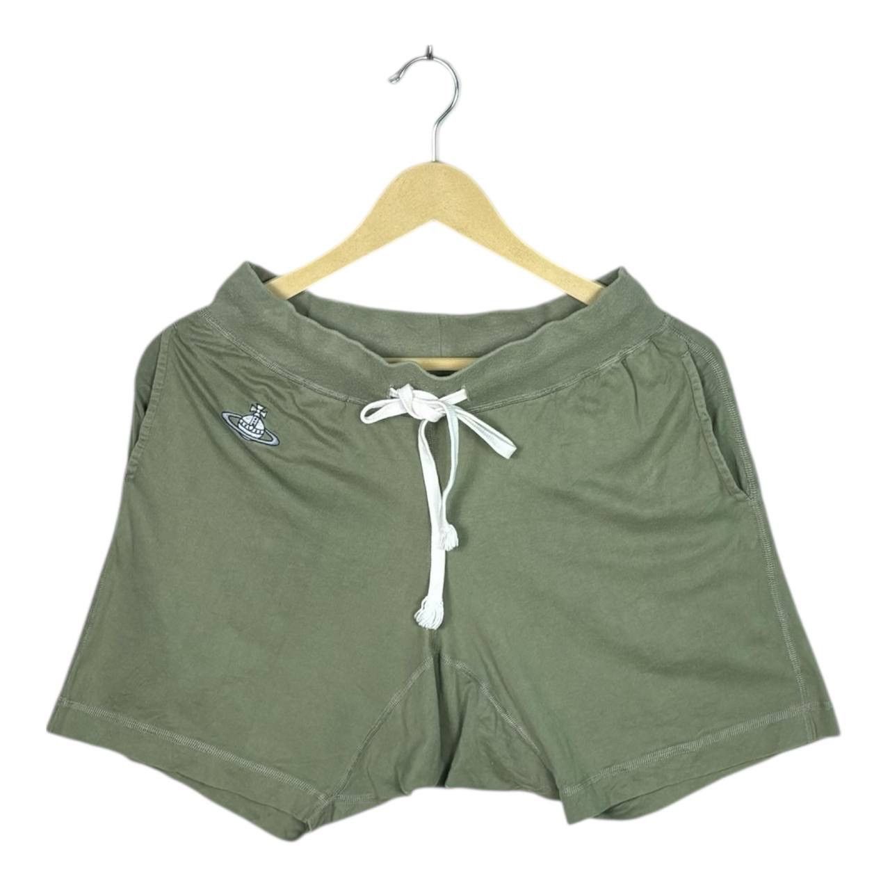 Vivienne Westwood Vivienne Westwood Japan Orb Logo Olive Sweat Shorts M Size US 29 - 1 Thumbnail