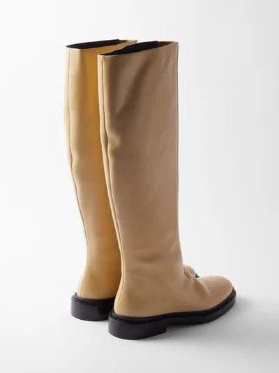 Jil Sander o1y1025 Boots in Beige Size US 7 / IT 37 - 2 Thumbnail