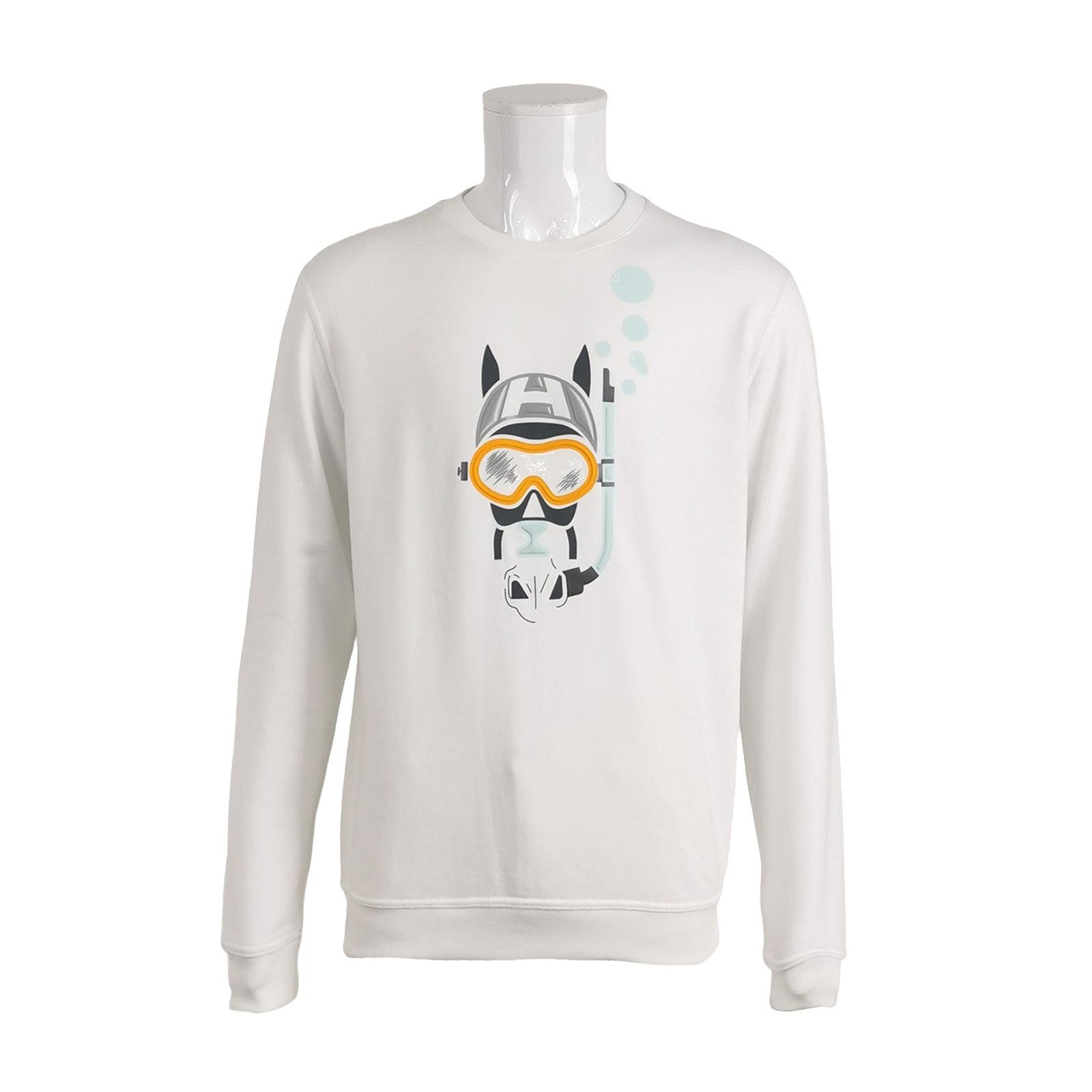 Hermes Hermes Graphic Horse Crewneck Sweatshirt Size L Size US L / EU 52-54 / 3 - 1 Thumbnail