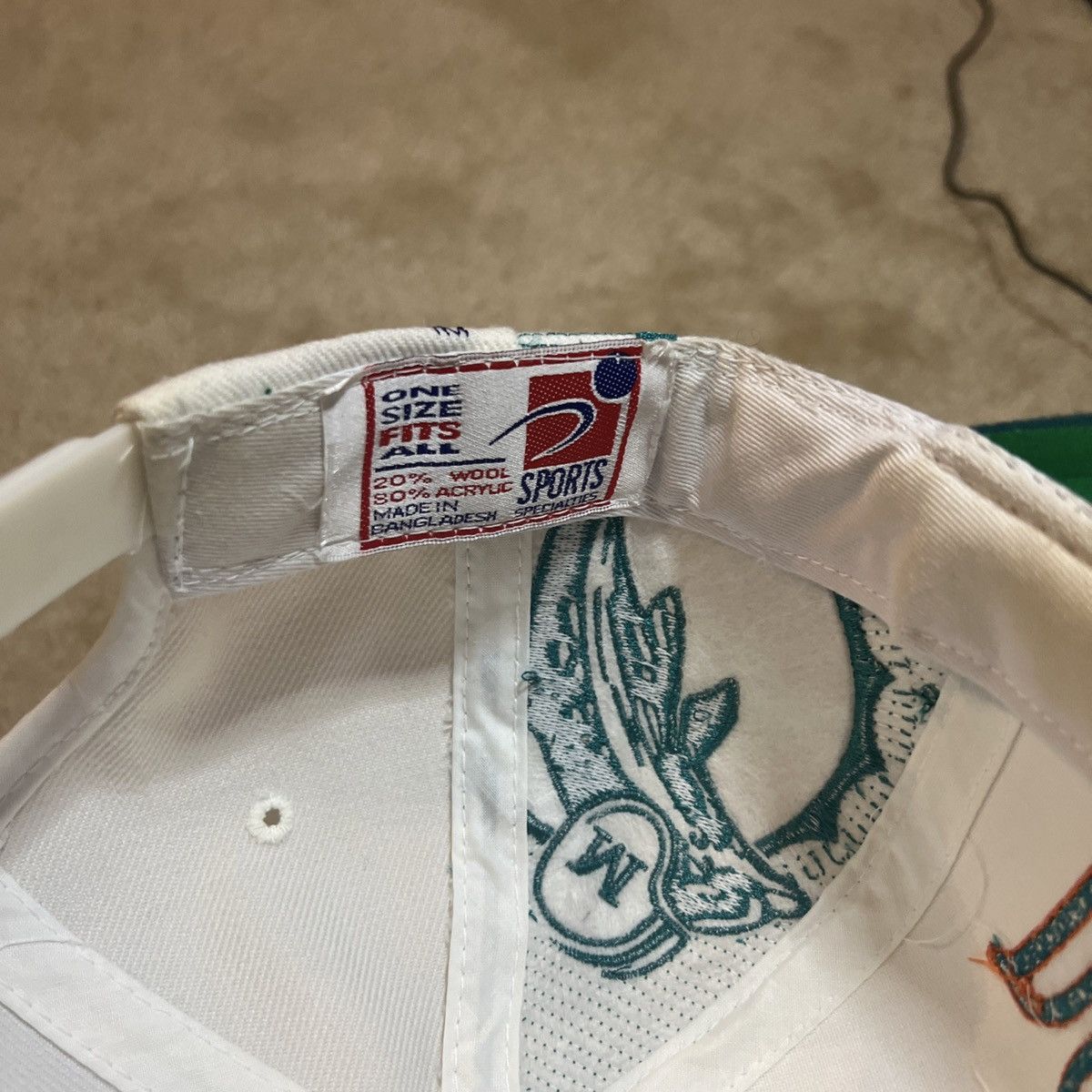 Sports Specialties Vintage 90s Miami Dolphins Sports Specialties Laser SnapBack Size ONE SIZE - 7 Thumbnail