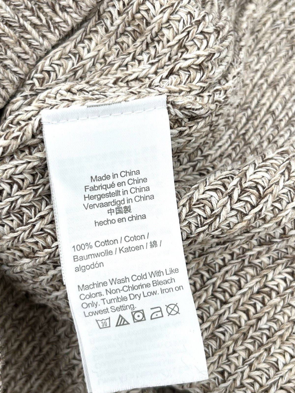 J.Crew J. Crew Sweater Mens Large Beige Crew Neck Knit Fisherman Size US L / EU 52-54 / 3 - 6 Thumbnail