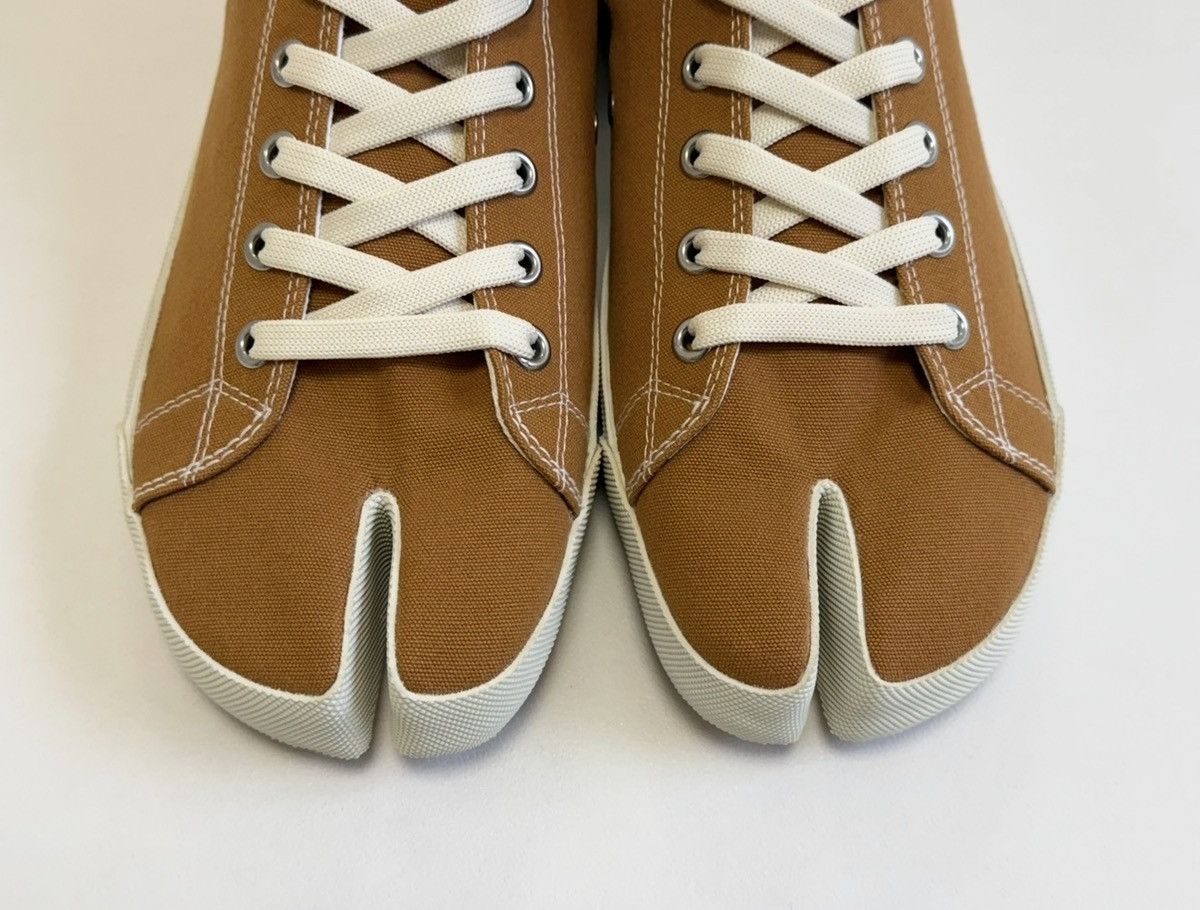 Maison Margiela Orange Canvas High Top Tabi Sneakers Size US 11 / EU 44 - 10 Thumbnail