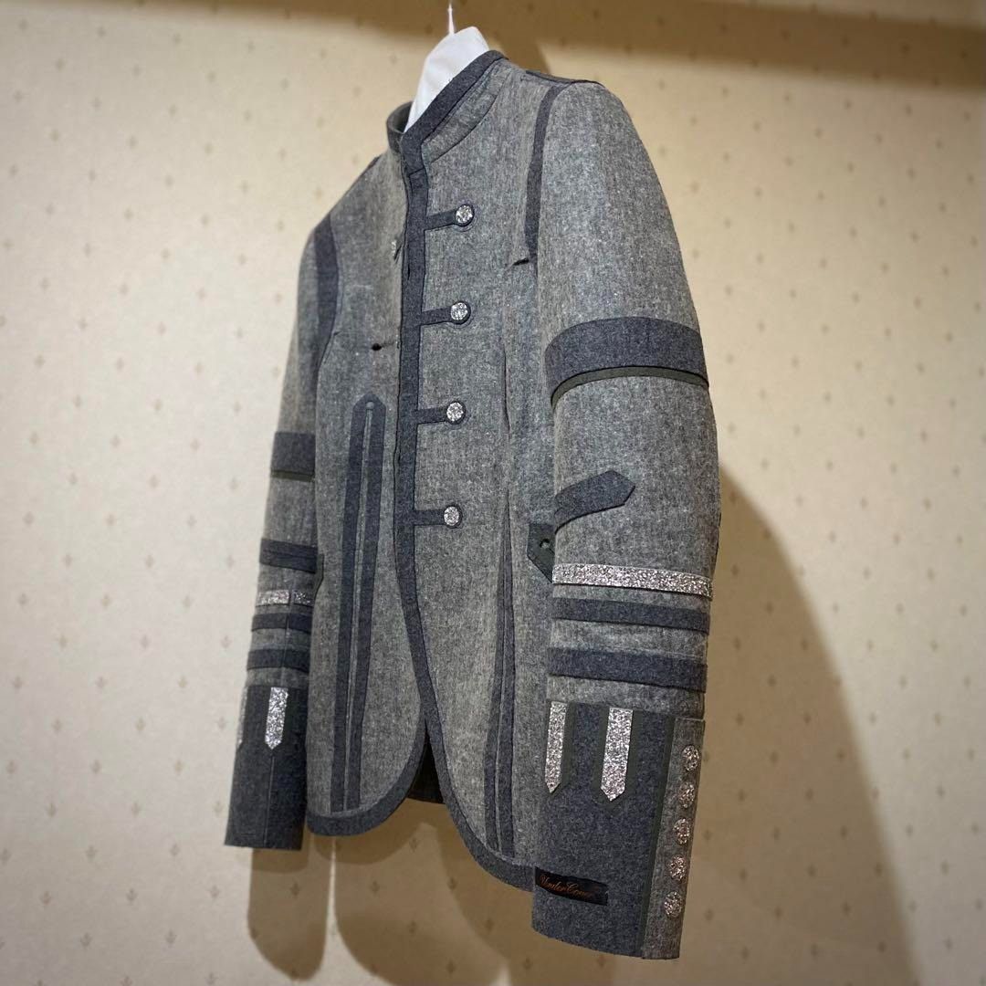 Undercover UNDERCOVER Napoleon Jacket Back Skull Print Gray Size M Size US M / EU 48-50 / 2 - 4 Thumbnail
