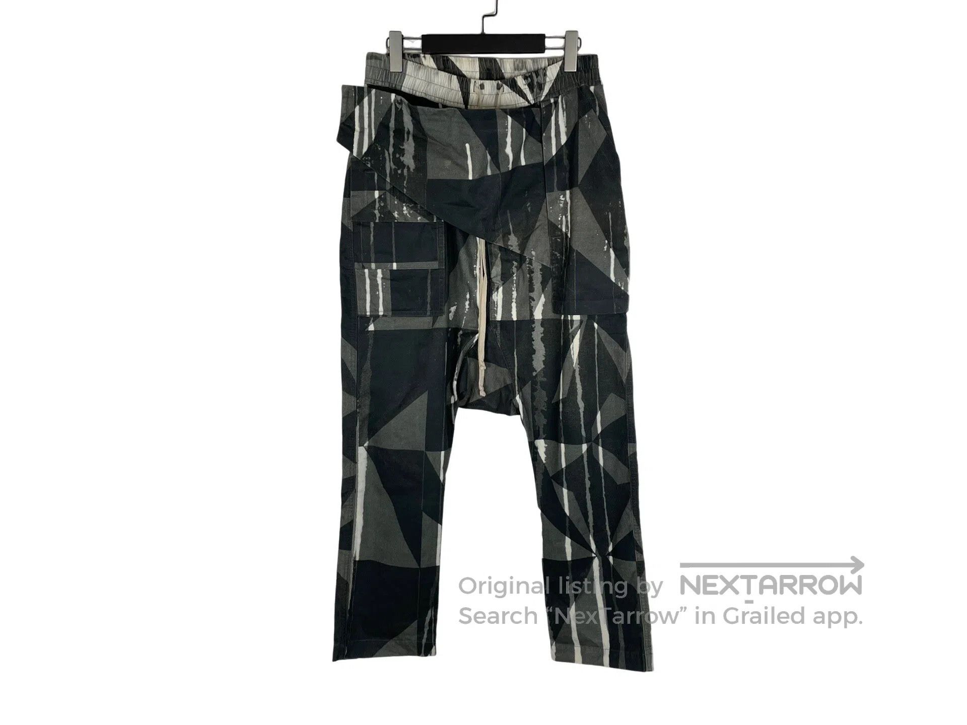 Rick Owens Rick Owens size S Striped Camo Layered Loosely Fit Pants Size US 27 - 1 Thumbnail